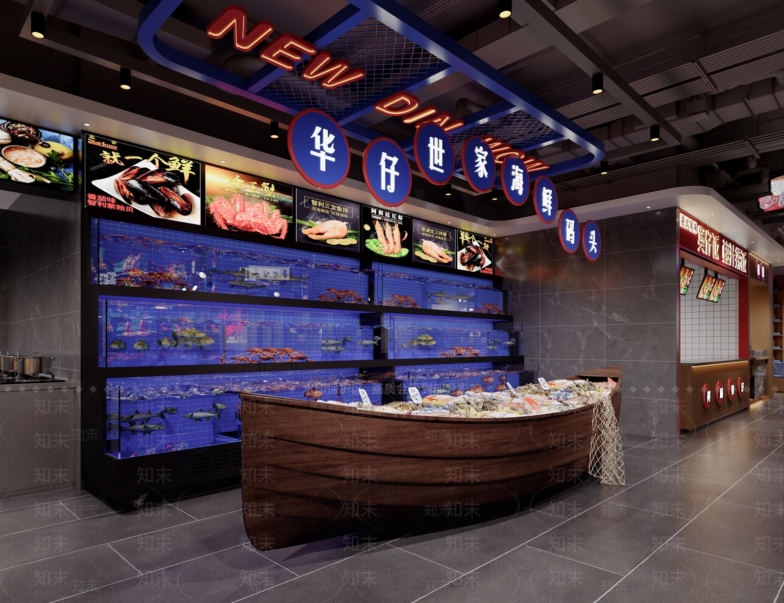 现代工业其他餐饮空间3D模型下载【ID:1198974179】