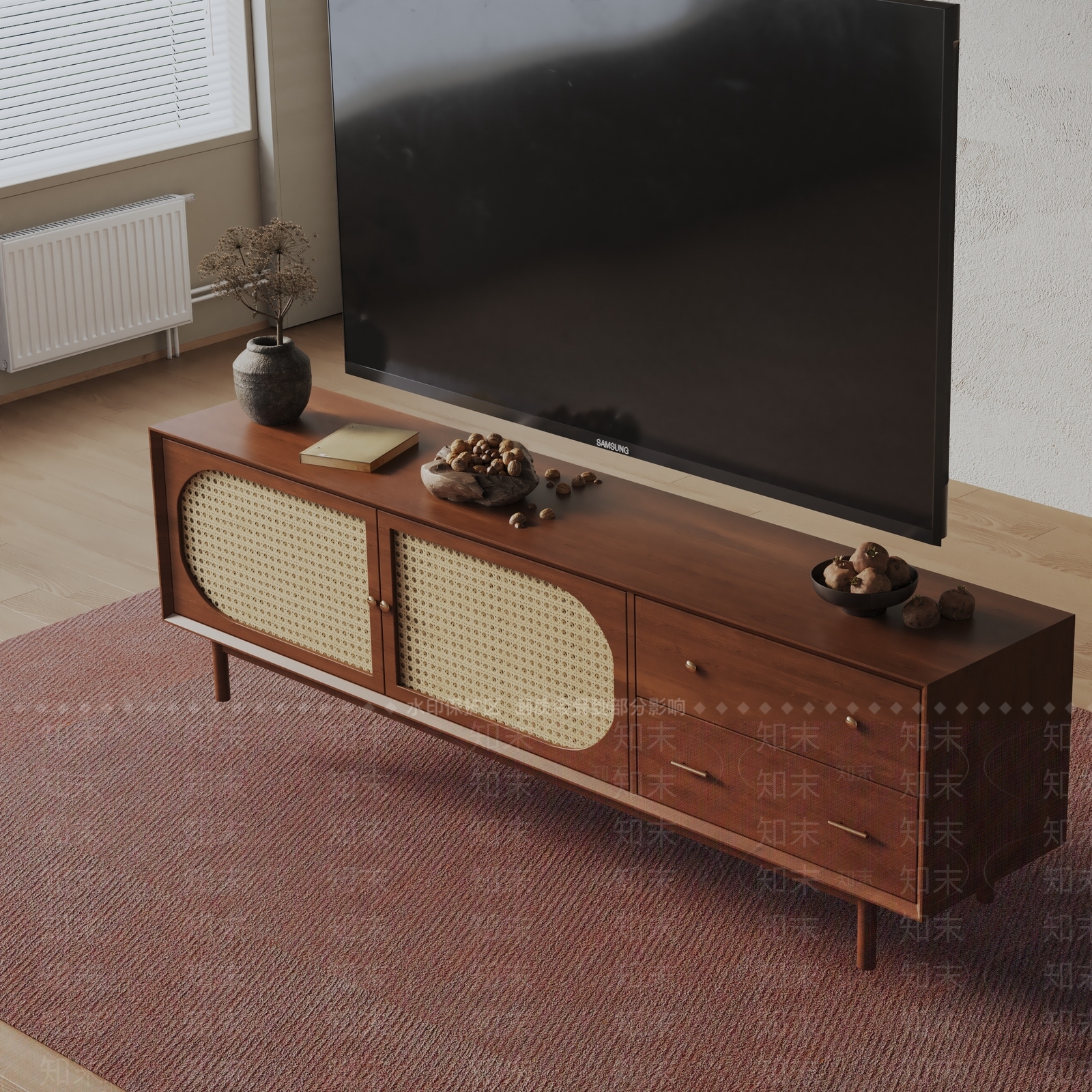 现代电视柜3D模型下载【ID:1198974551】