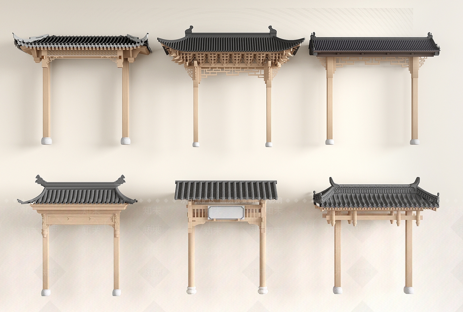 中式新中式古建3D模型下载【ID:1198977635】