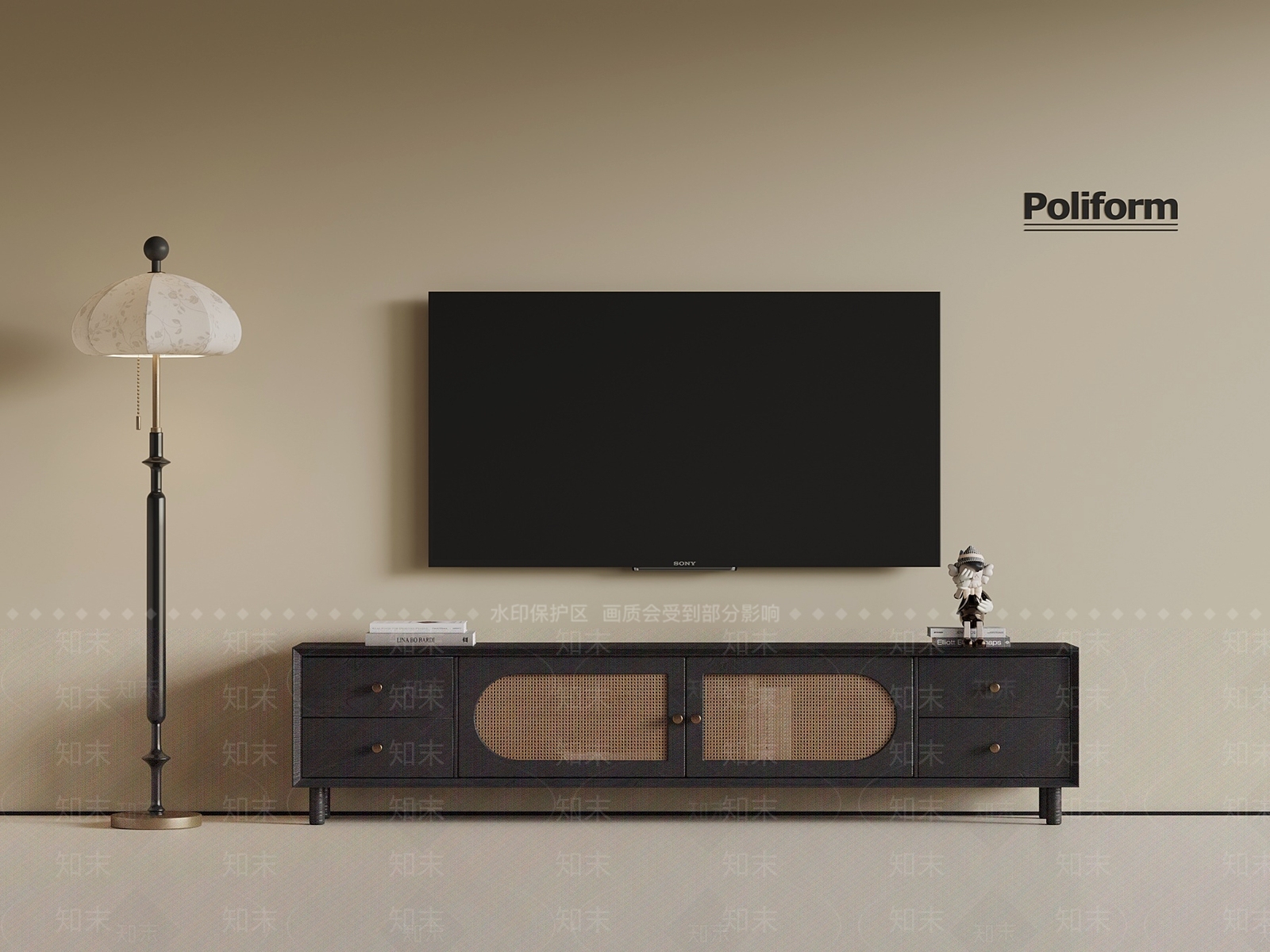 法式复古电视柜SU模型下载【ID:1198981561】