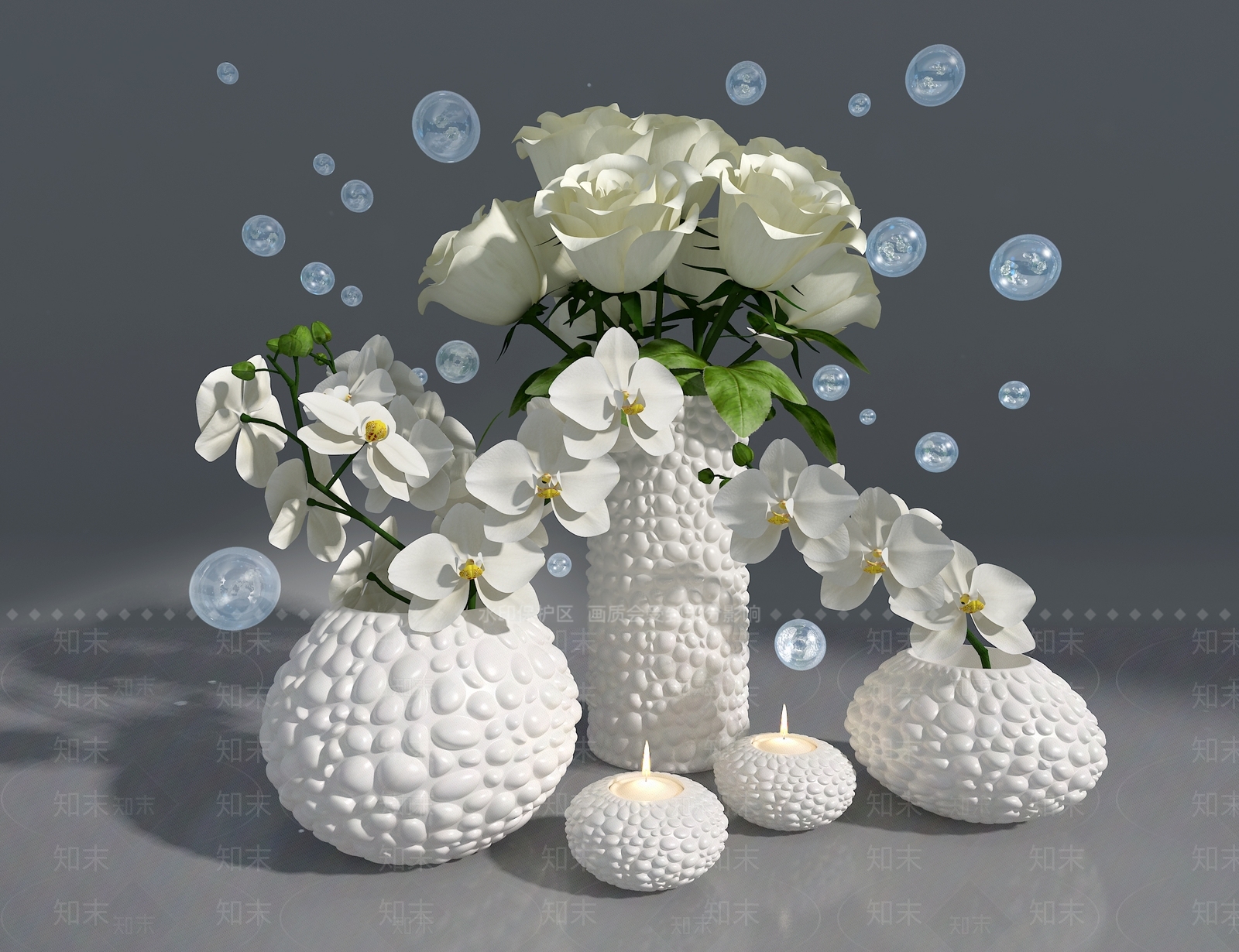 现代花艺3D模型下载【ID:1198985248】