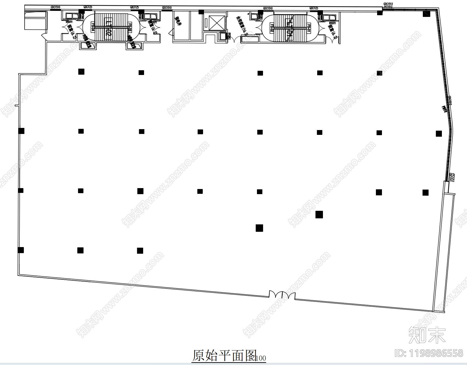 现代其他商业空间cad施工图下载【ID:1198986558】
