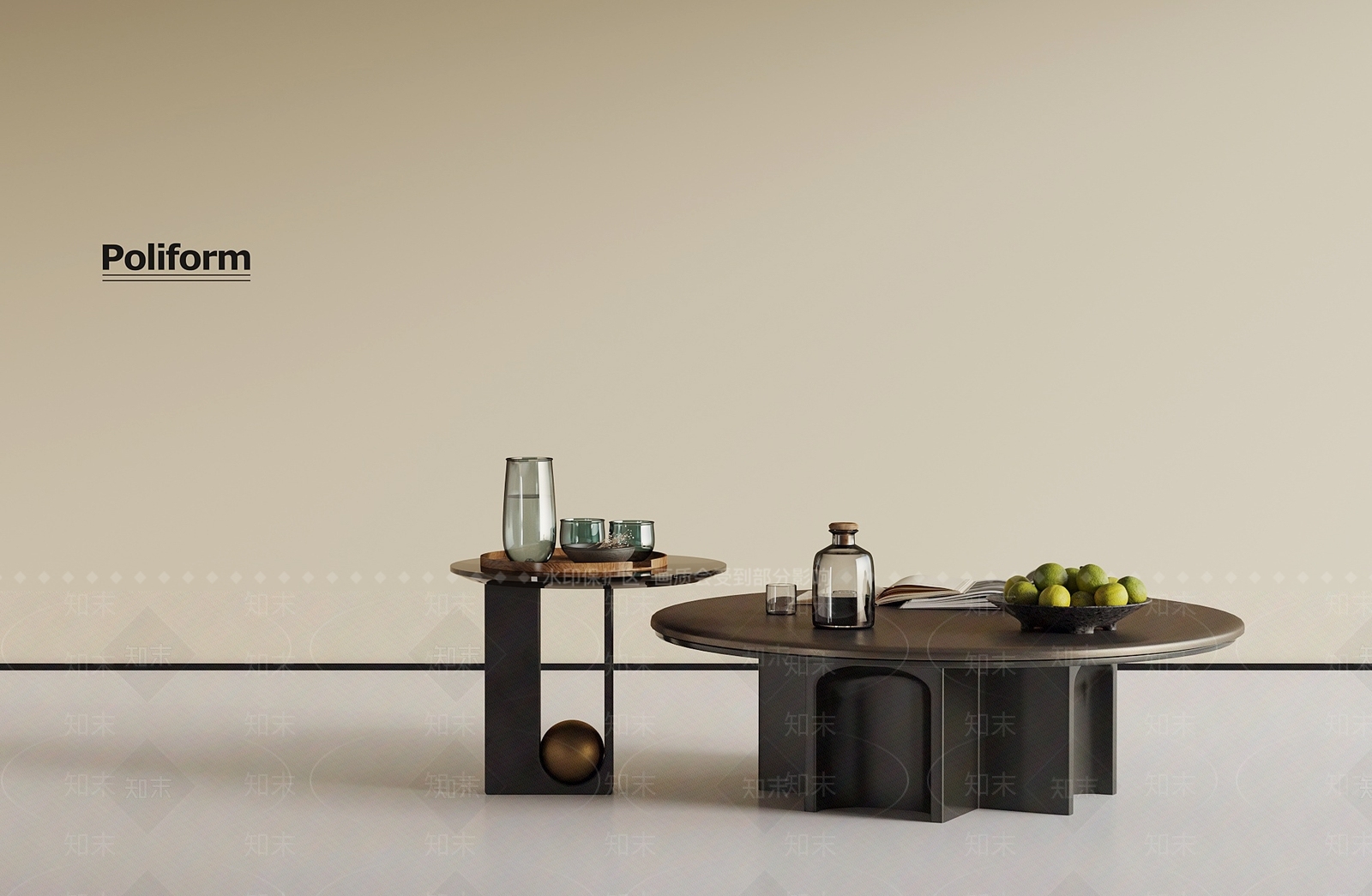 法式复古茶几3D模型下载【ID:1198989363】