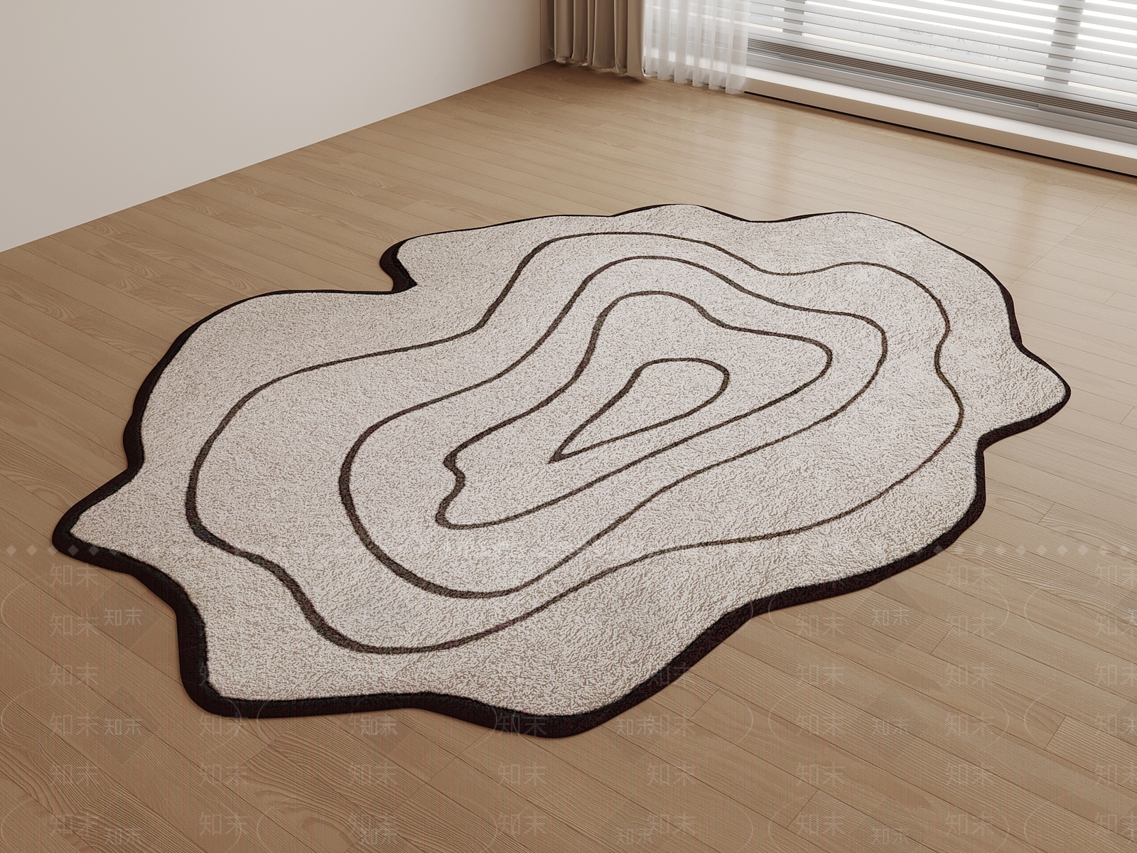 现代地毯3D模型下载【ID:1198990466】