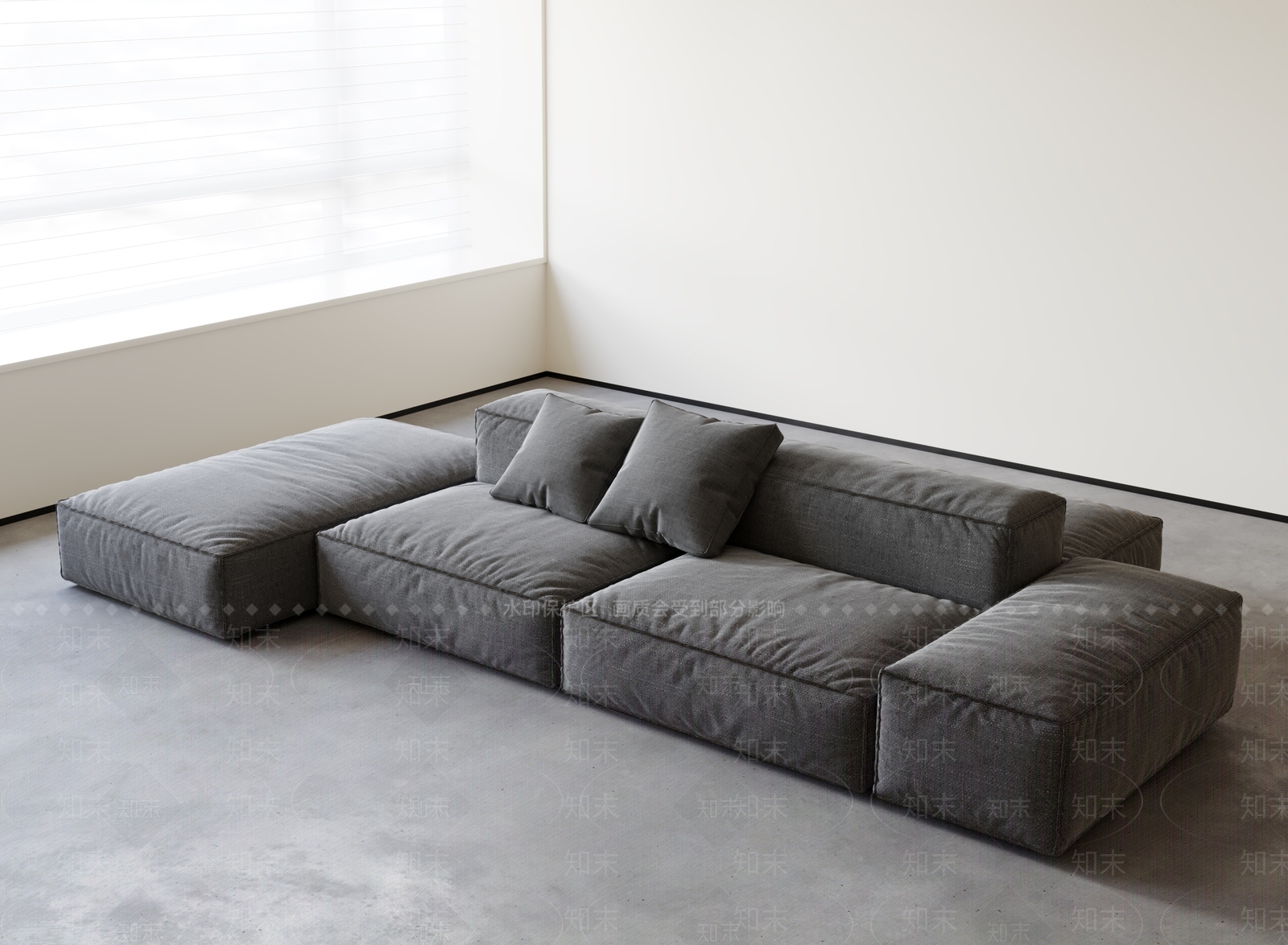 现代模块沙发SU模型下载【ID:1199007578】