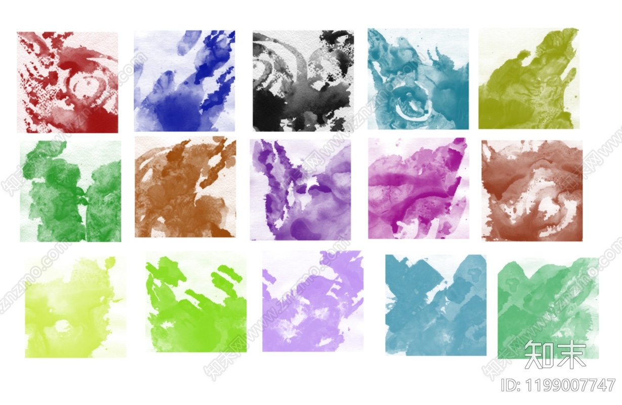 现代水彩笔刷下载【ID:1199007747】