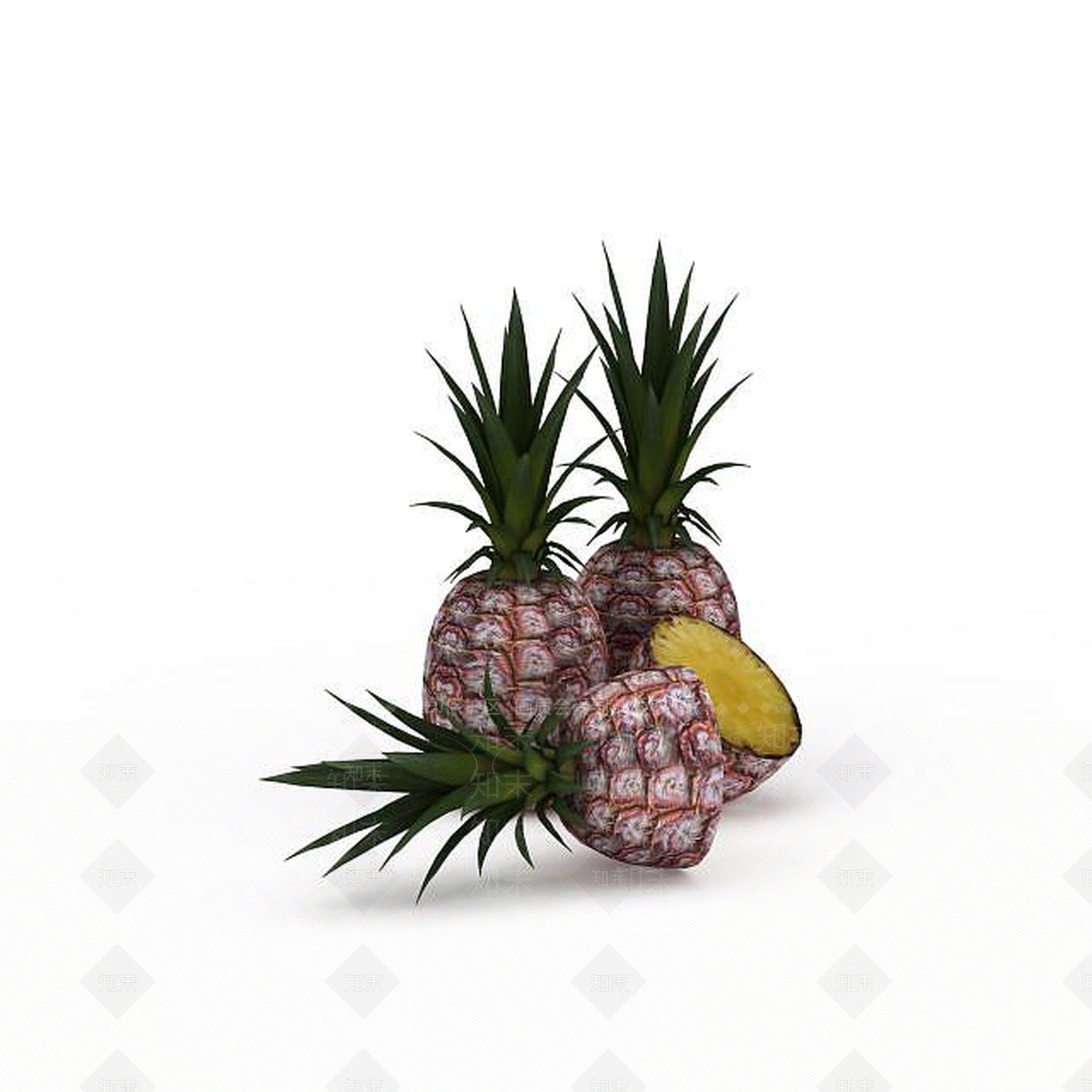 现代菠萝3D模型下载【ID:1199013543】