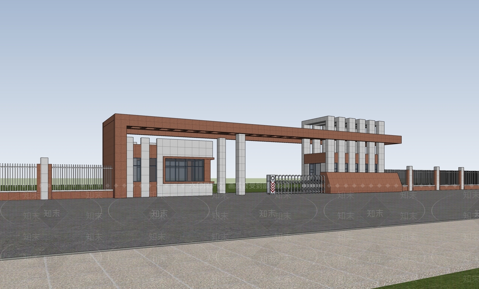 现代门卫室SU模型下载【ID:1199014342】