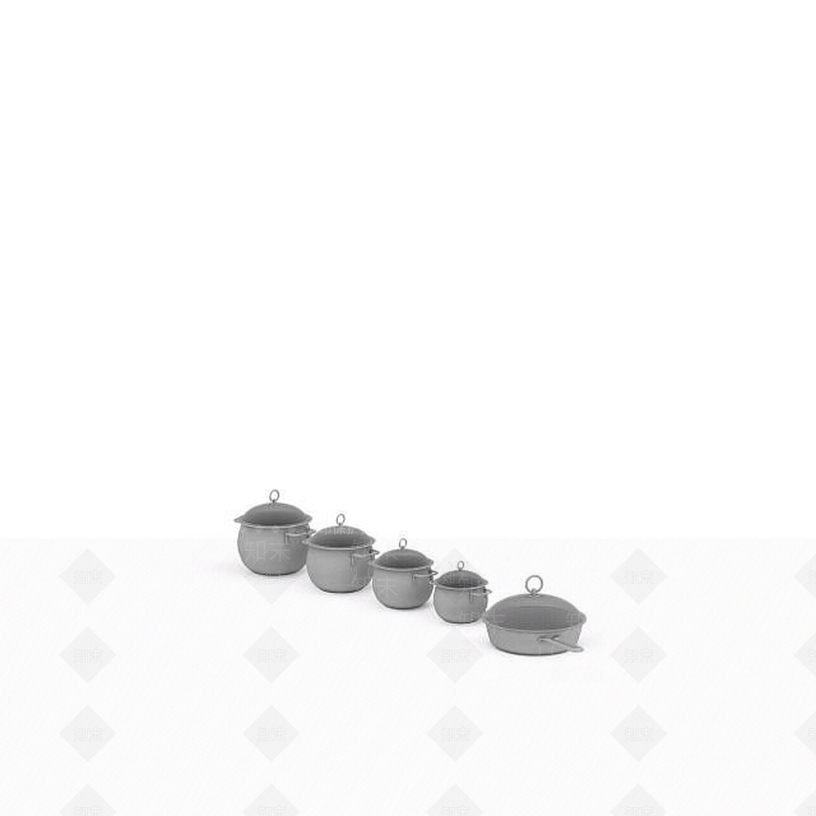 现代煲汤锅3D模型下载【ID:1199014112】