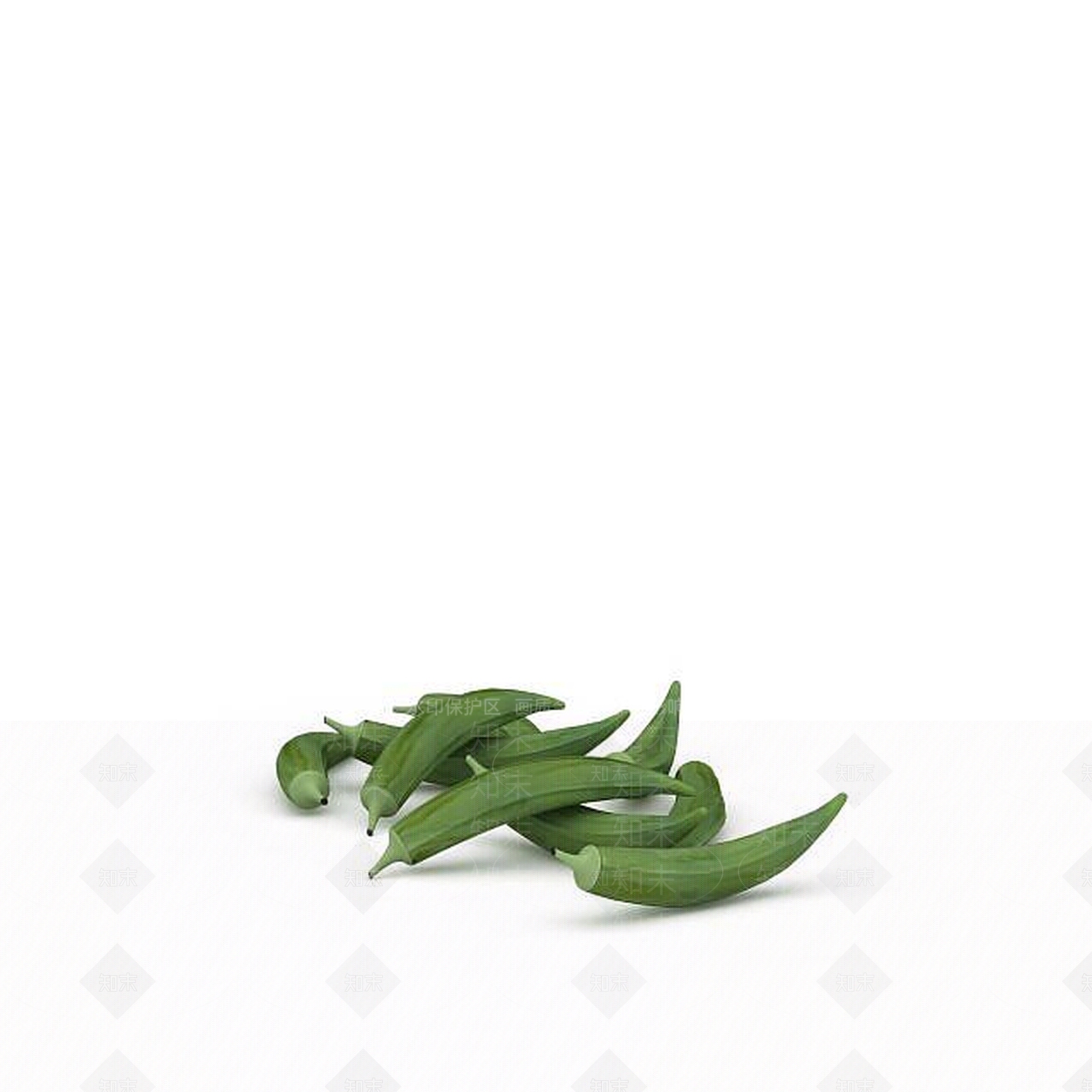 现代秋葵3D模型下载【ID:1199014401】