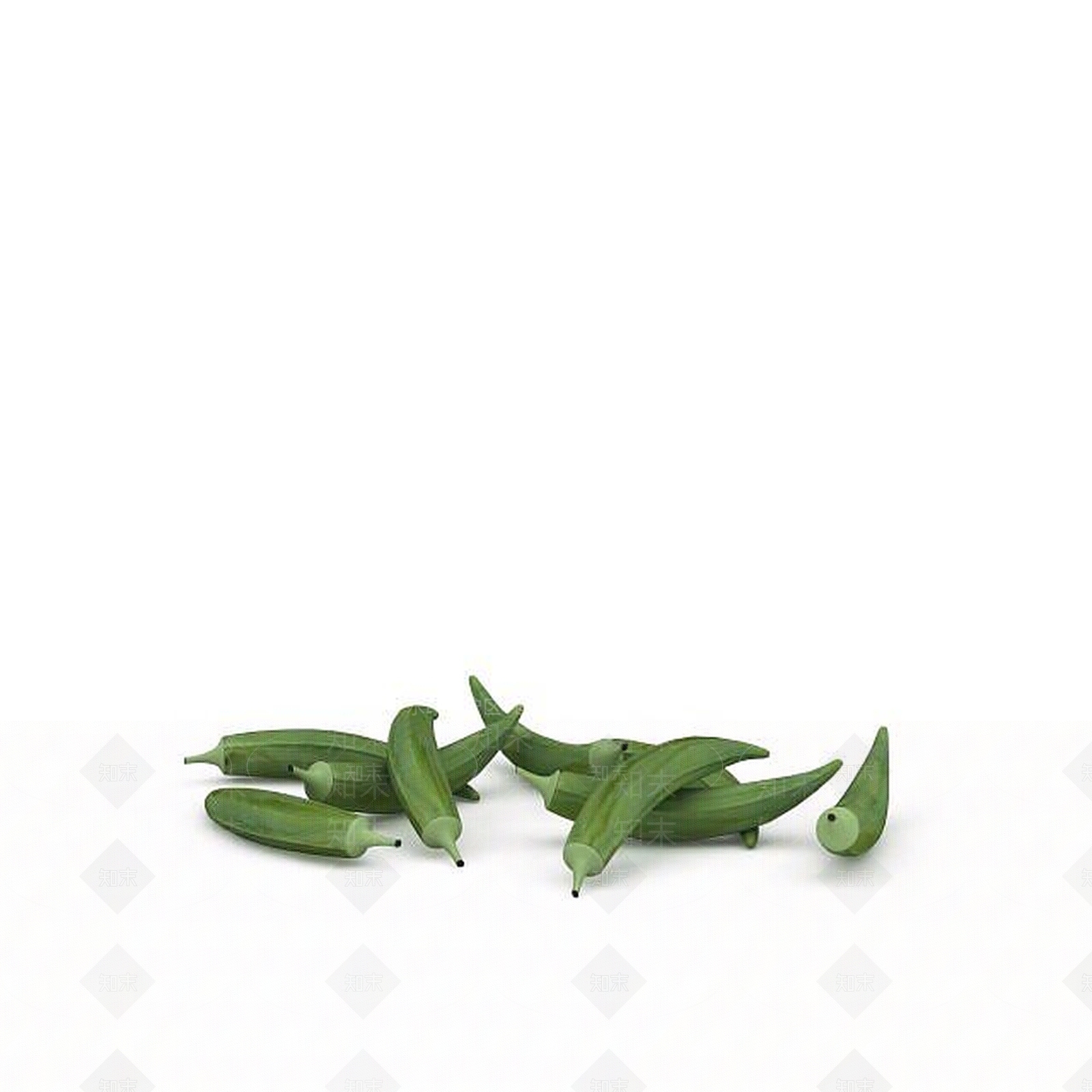 现代秋葵3D模型下载【ID:1199014401】