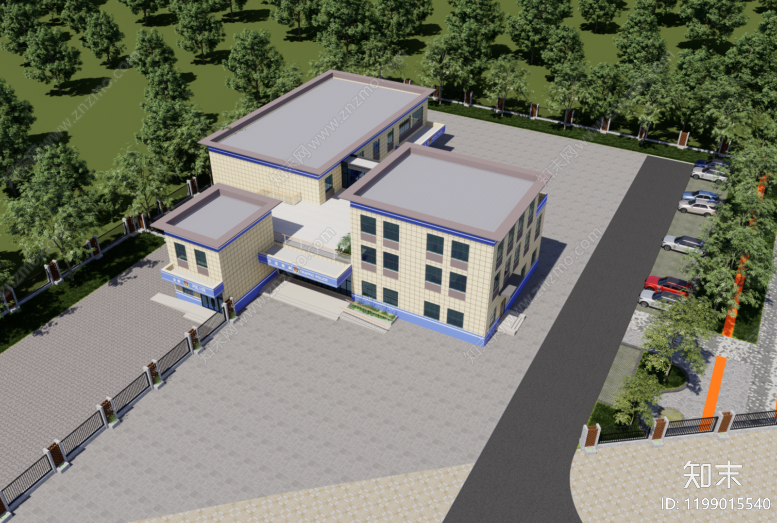 现代行政机构建筑施工图下载【ID:1199015540】