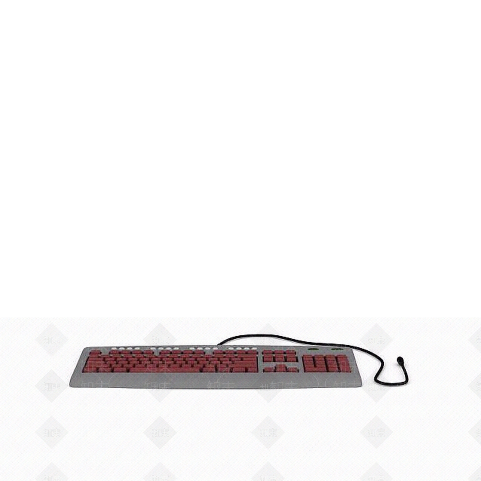现代有线键盘3D模型下载【ID:1199017364】