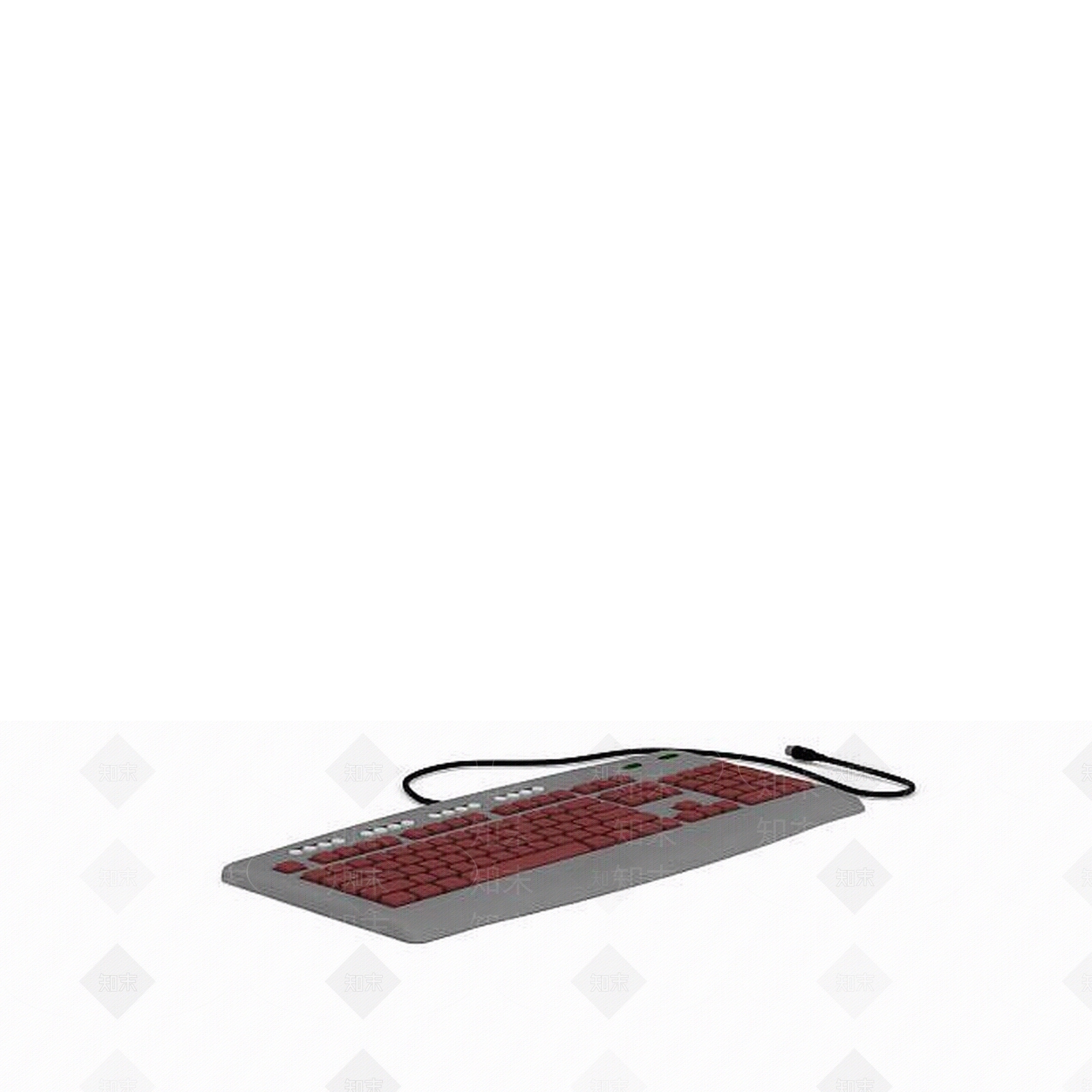 现代有线键盘3D模型下载【ID:1199017364】