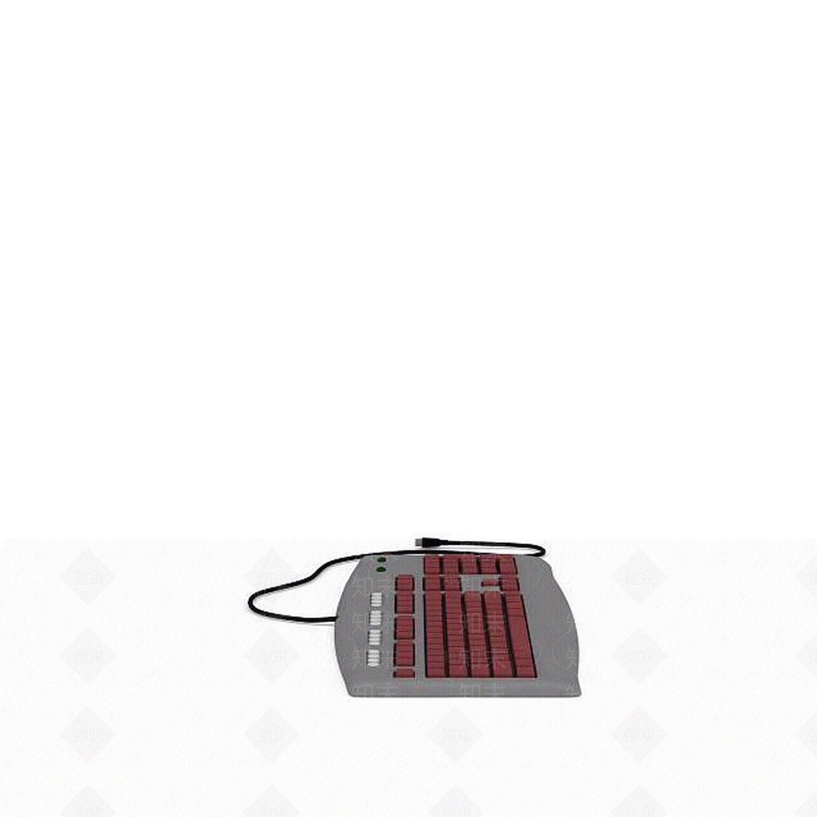 现代有线键盘3D模型下载【ID:1199017364】