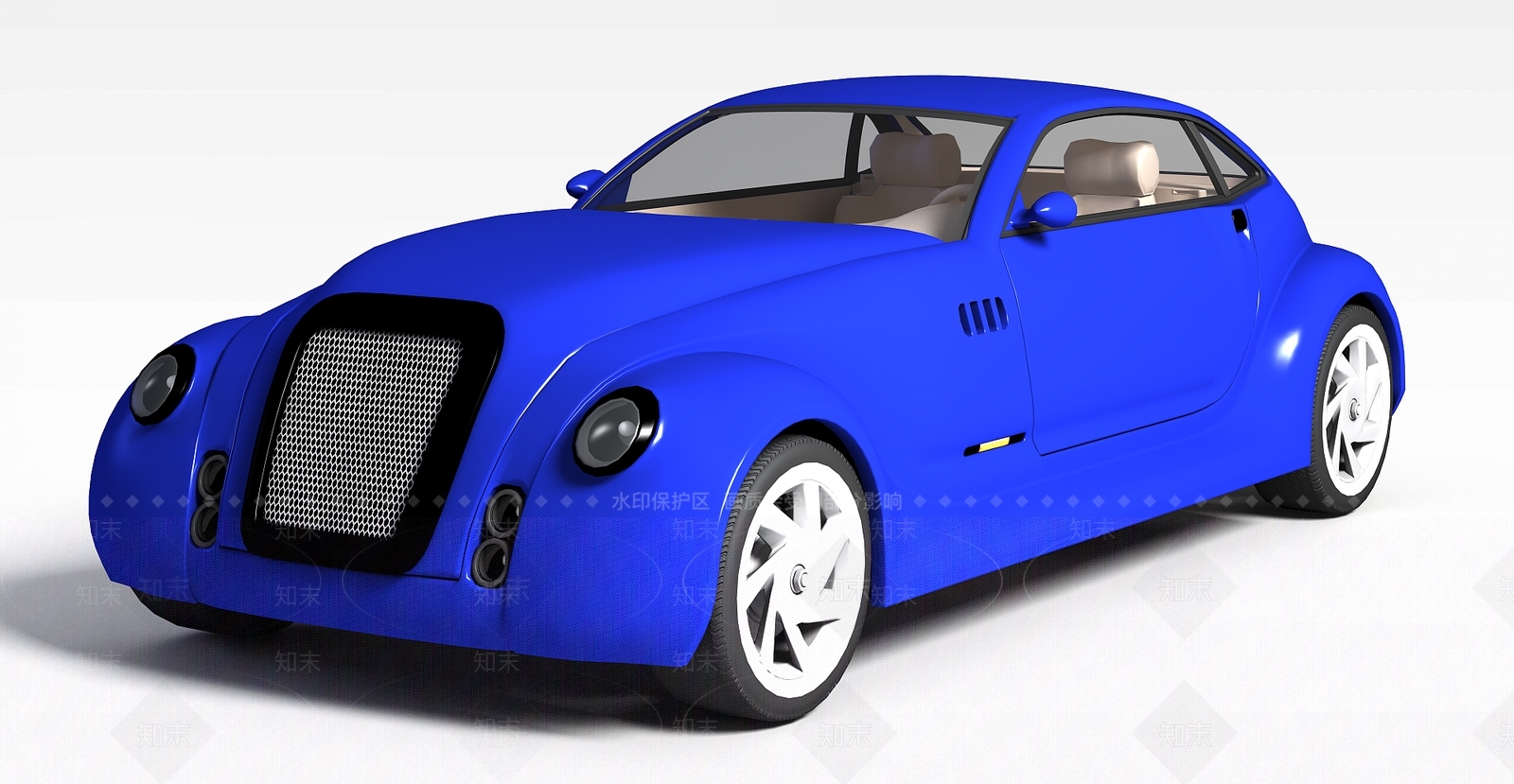 现代老爷车3D模型下载【ID:1199019073】