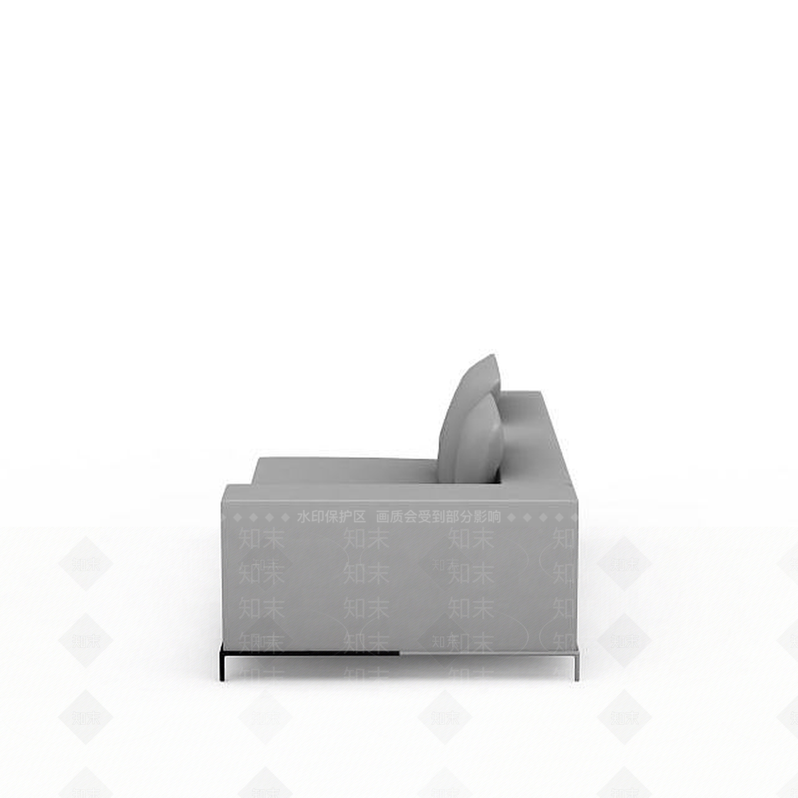 现代单扶手沙发3D模型下载【ID:1199021404】
