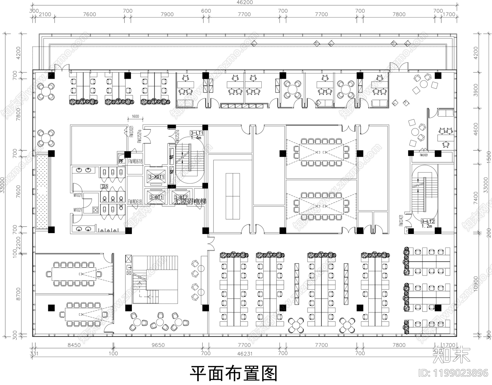 整体办公空间CAD图纸精品下载_AutoCAD图纸_知末网