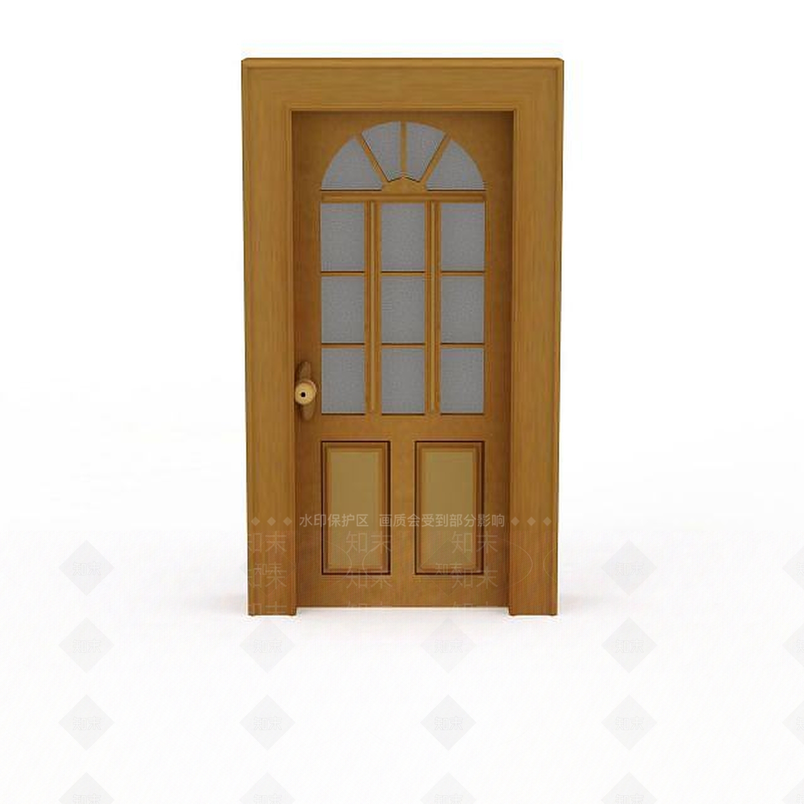现代玻璃门3D模型下载【ID:1199232329】