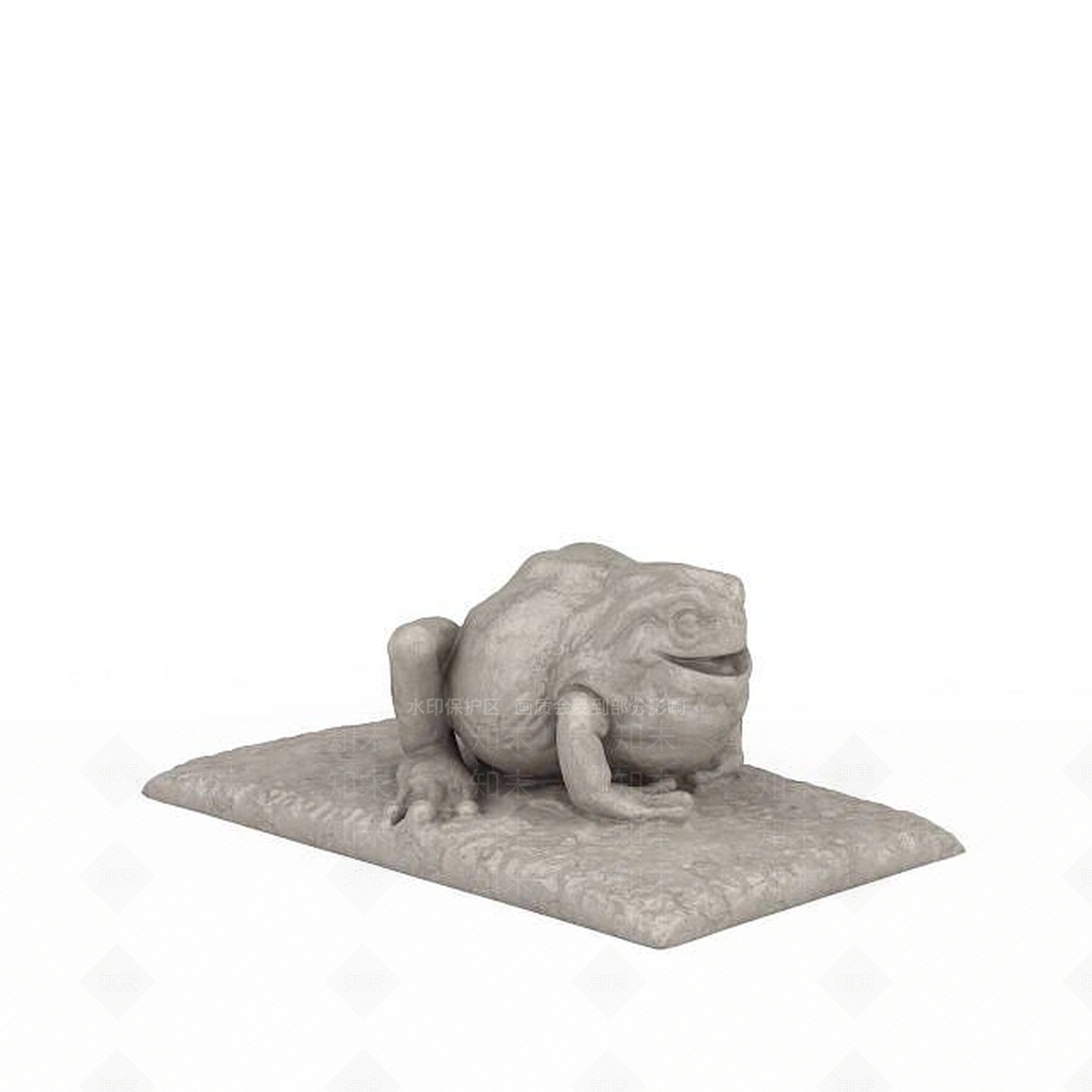 现代蟾蜍装饰品3D模型下载【ID:1199033070】