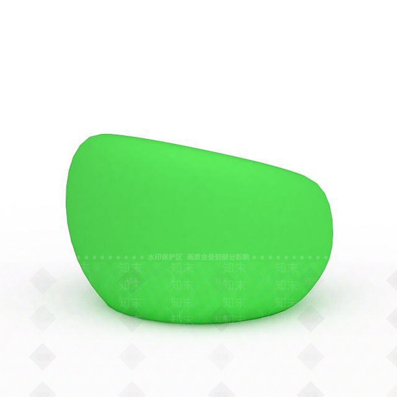 现代绿色沙发凳3D模型下载【ID:1199033039】