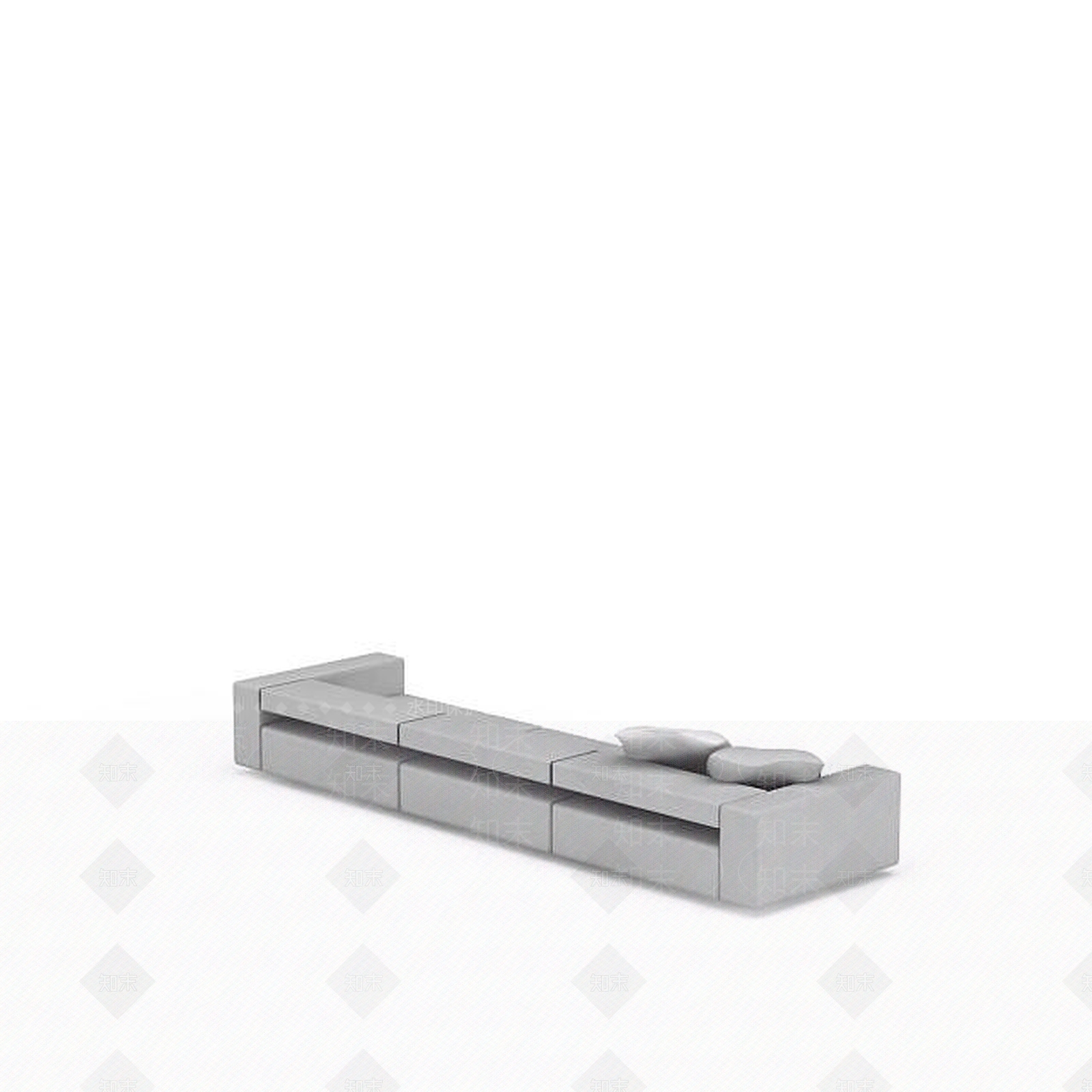 现代灰色沙发3D模型下载【ID:1199033139】