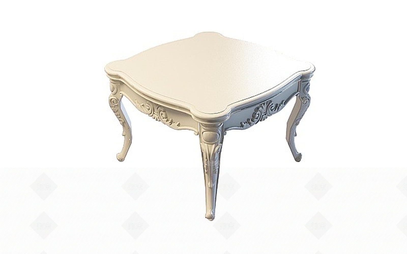 简欧风格边几3D模型下载【ID:1199034199】