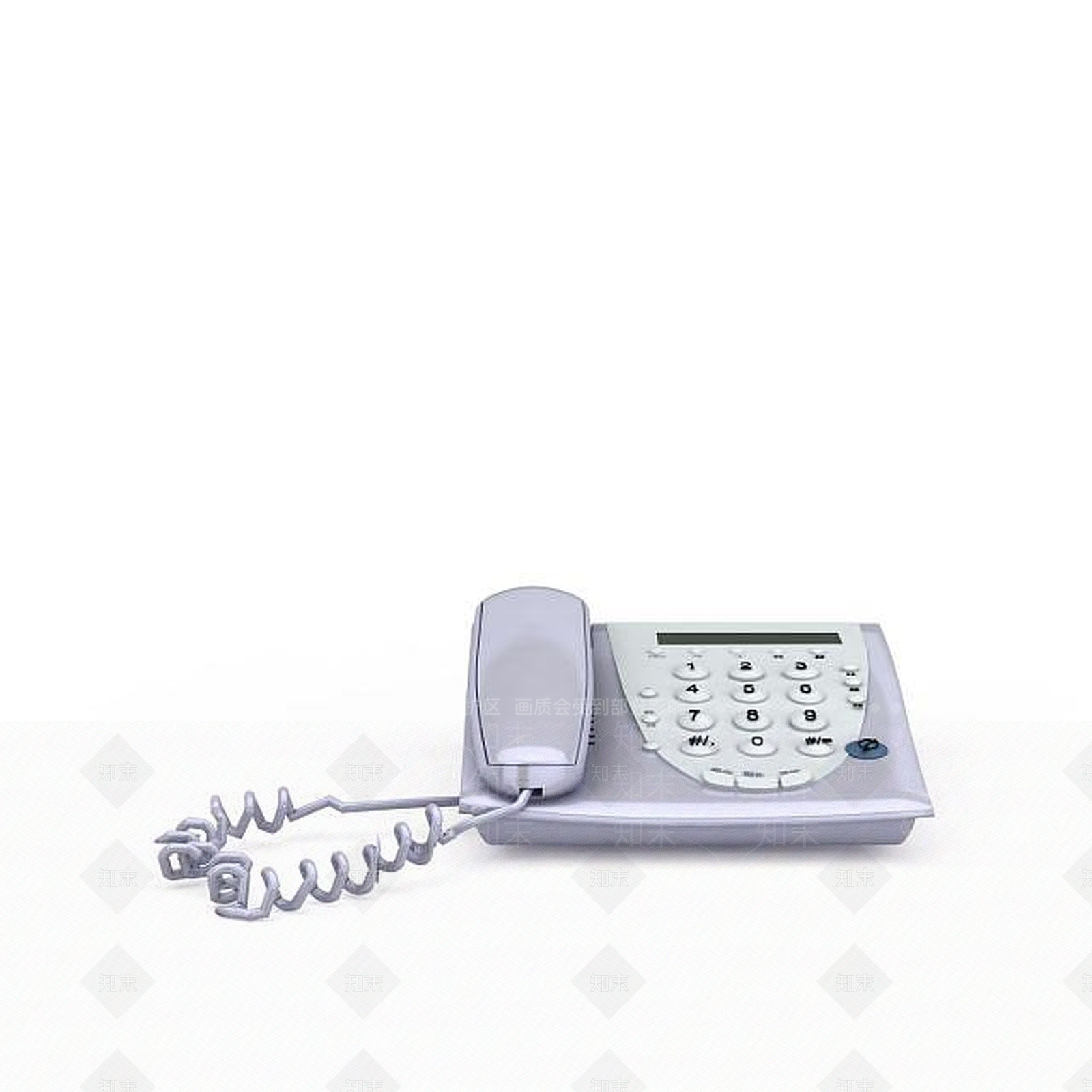 现代办公座机电话3D模型下载【ID:1199036163】