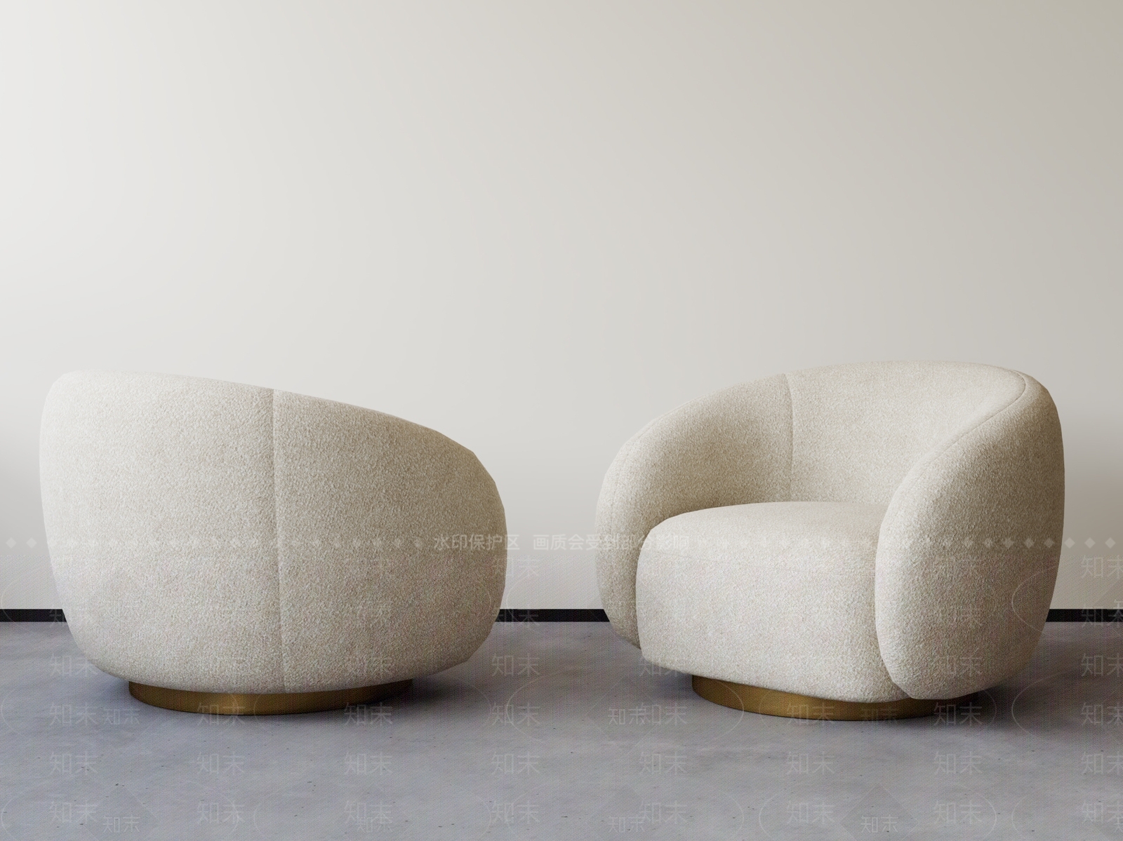 现代单人沙发SU模型下载【ID:1199036358】