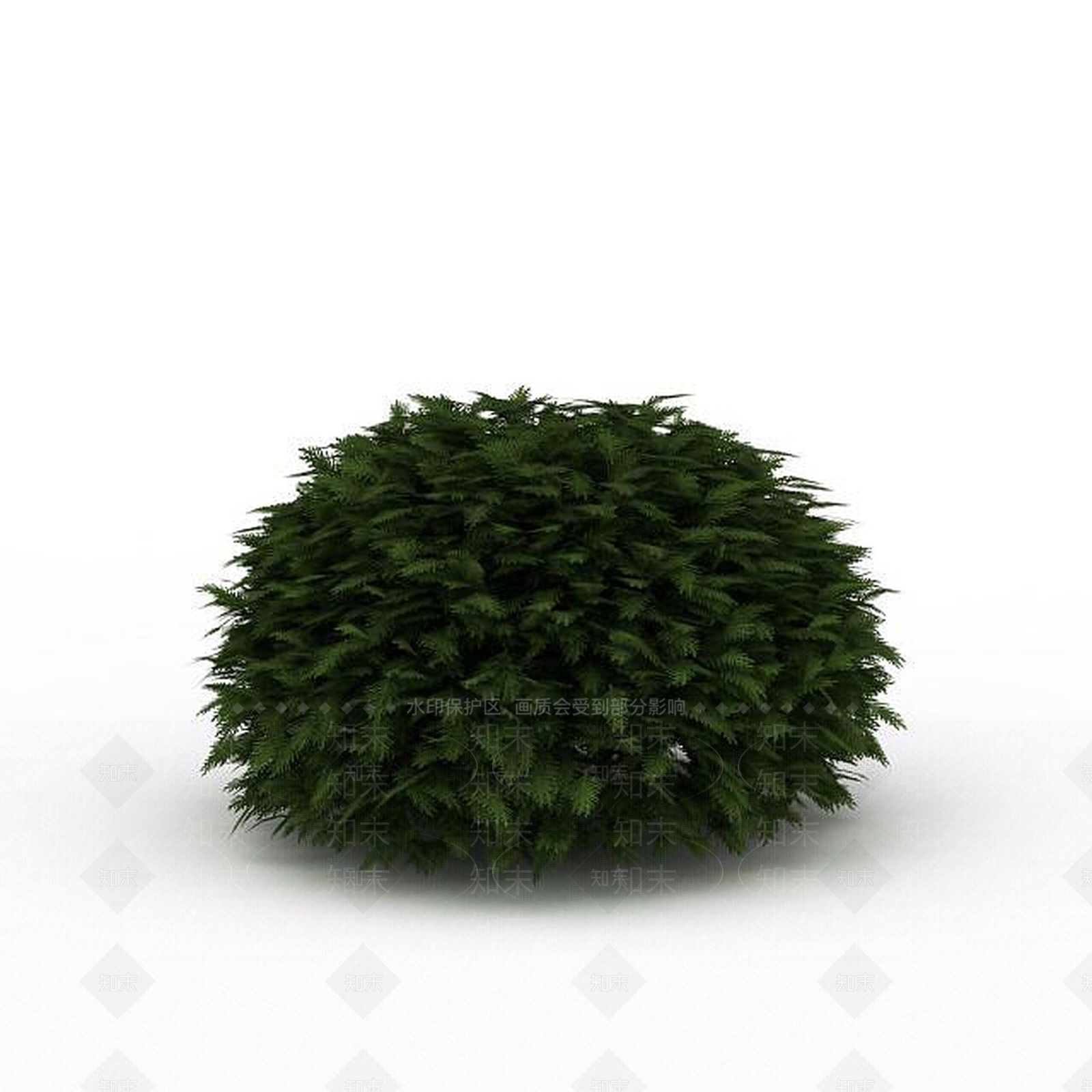 现代球形灌木3D模型下载【ID:1199040610】