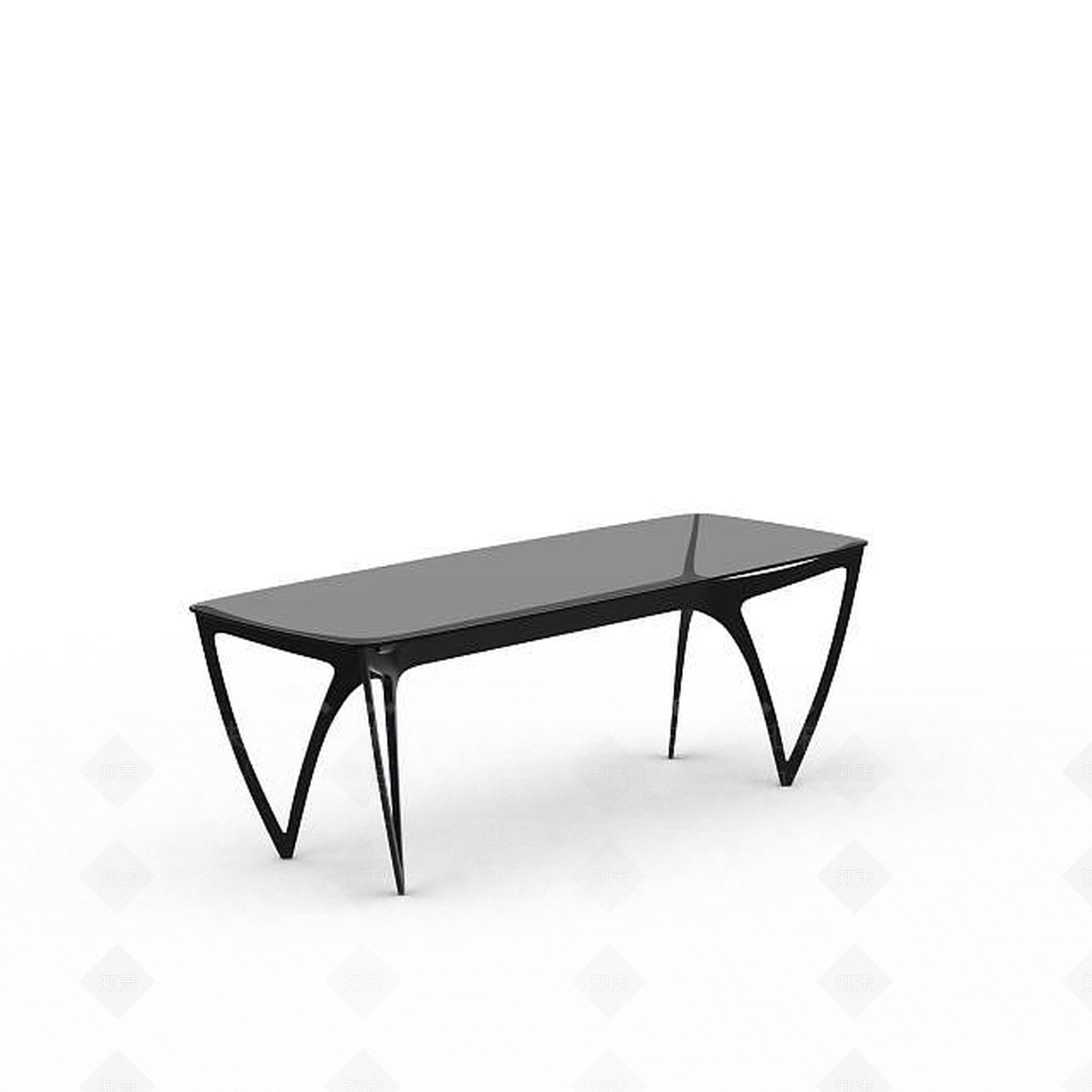 现代玻璃茶几3D模型下载【ID:1199044462】