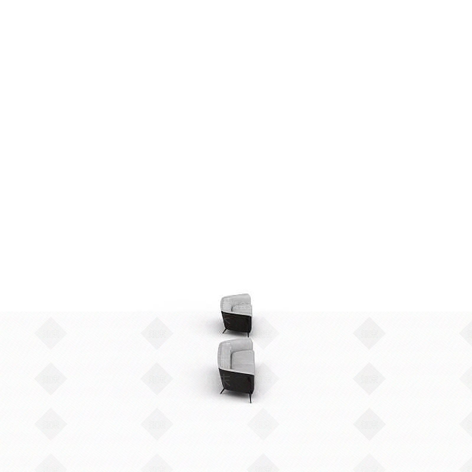 现代简约双人沙发3D模型下载【ID:1199044485】