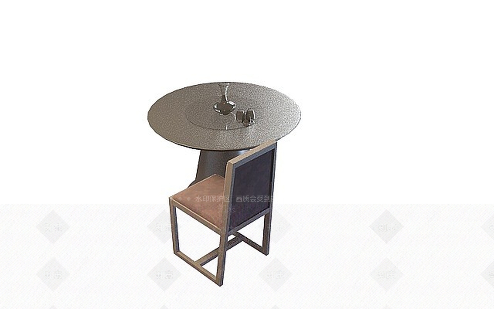 现代简约桌椅组合3D模型下载【ID:1199044969】