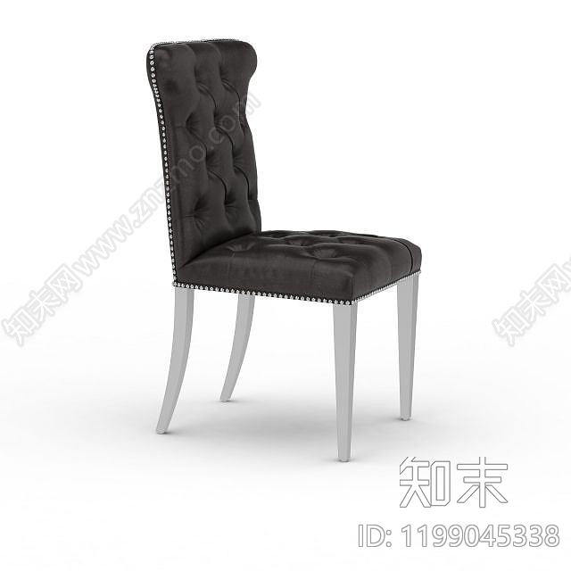 现代真皮单人椅3D模型下载【ID:1199045338】