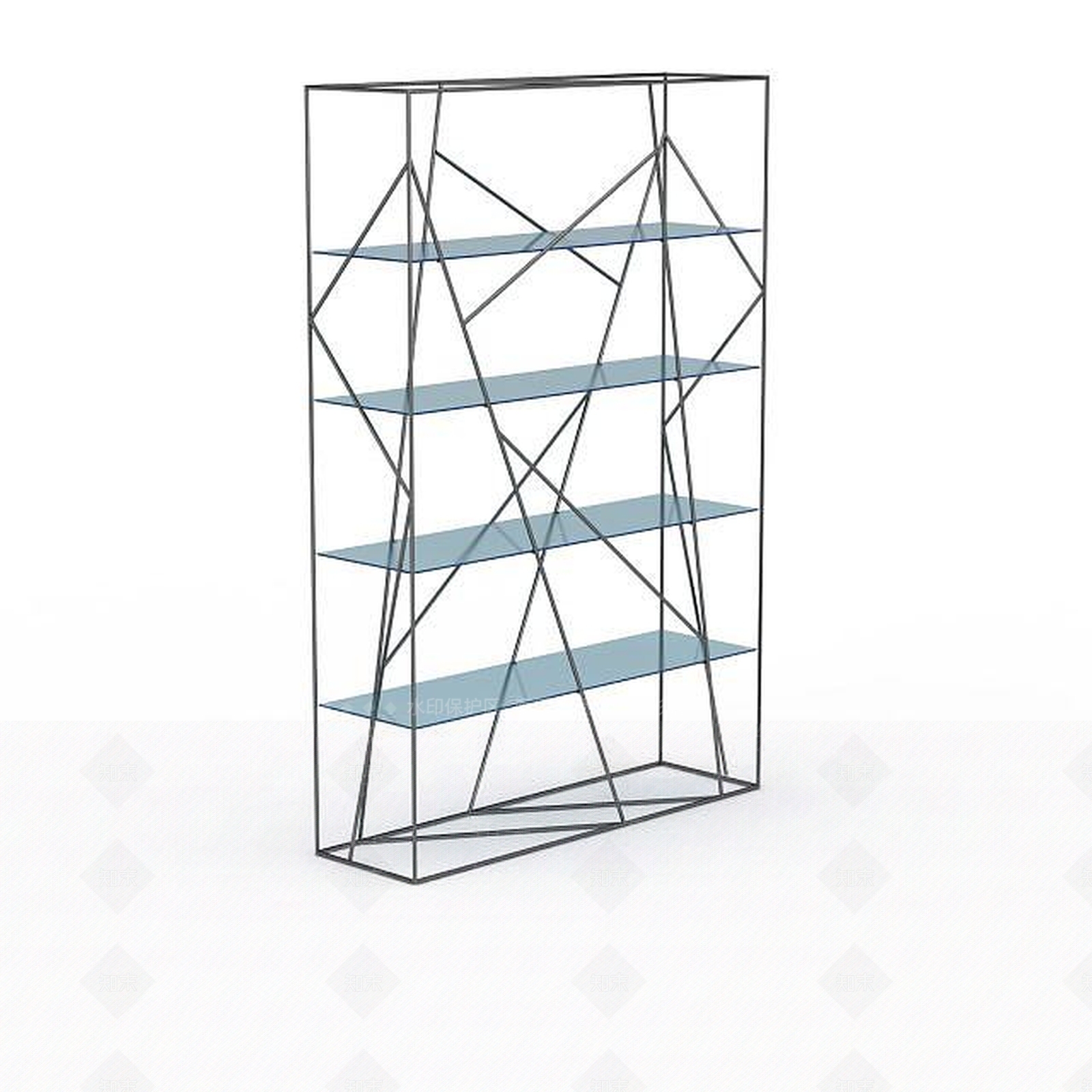 现代简易展示柜3D模型下载【ID:1199045902】
