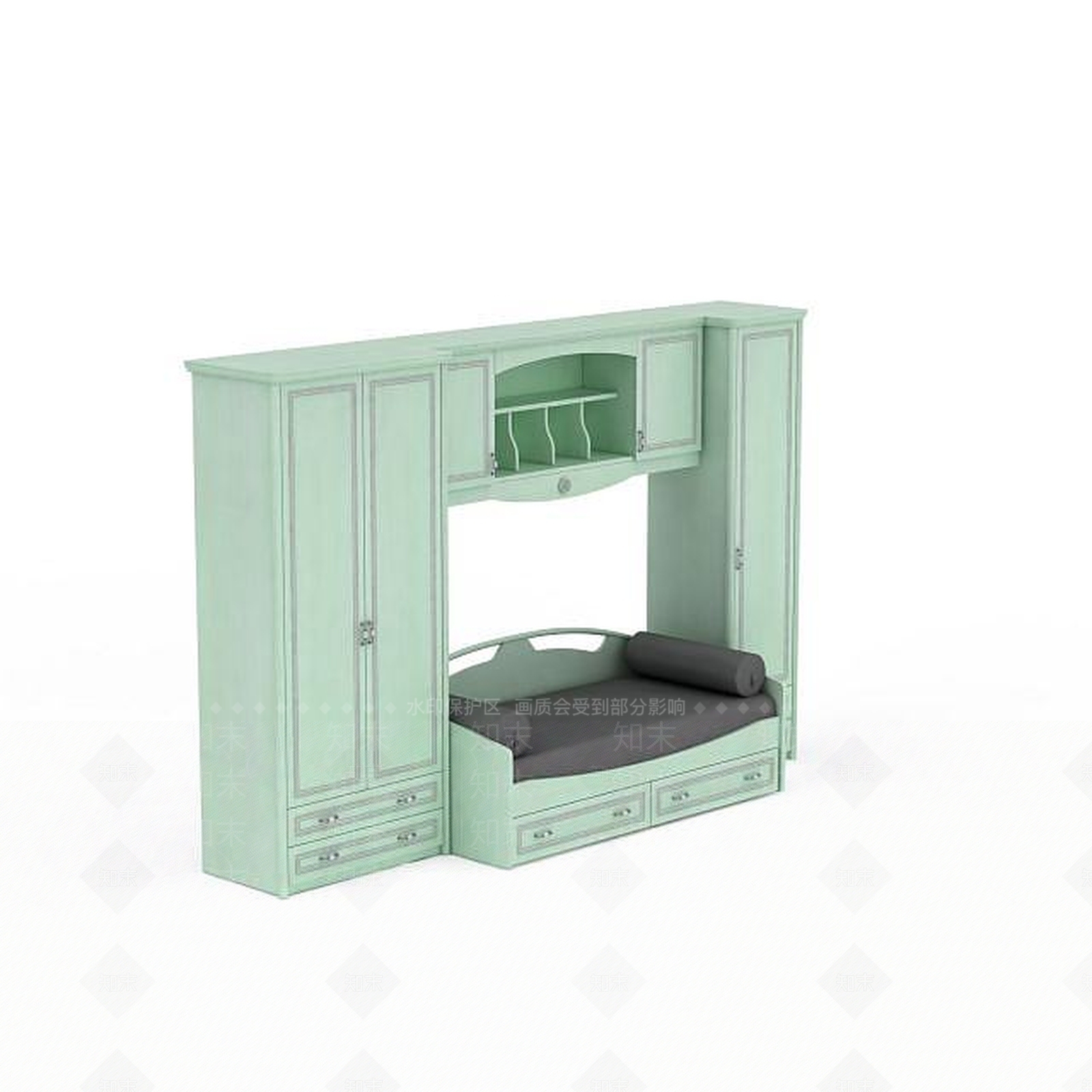现代室内衣柜3D模型下载【ID:1199046767】