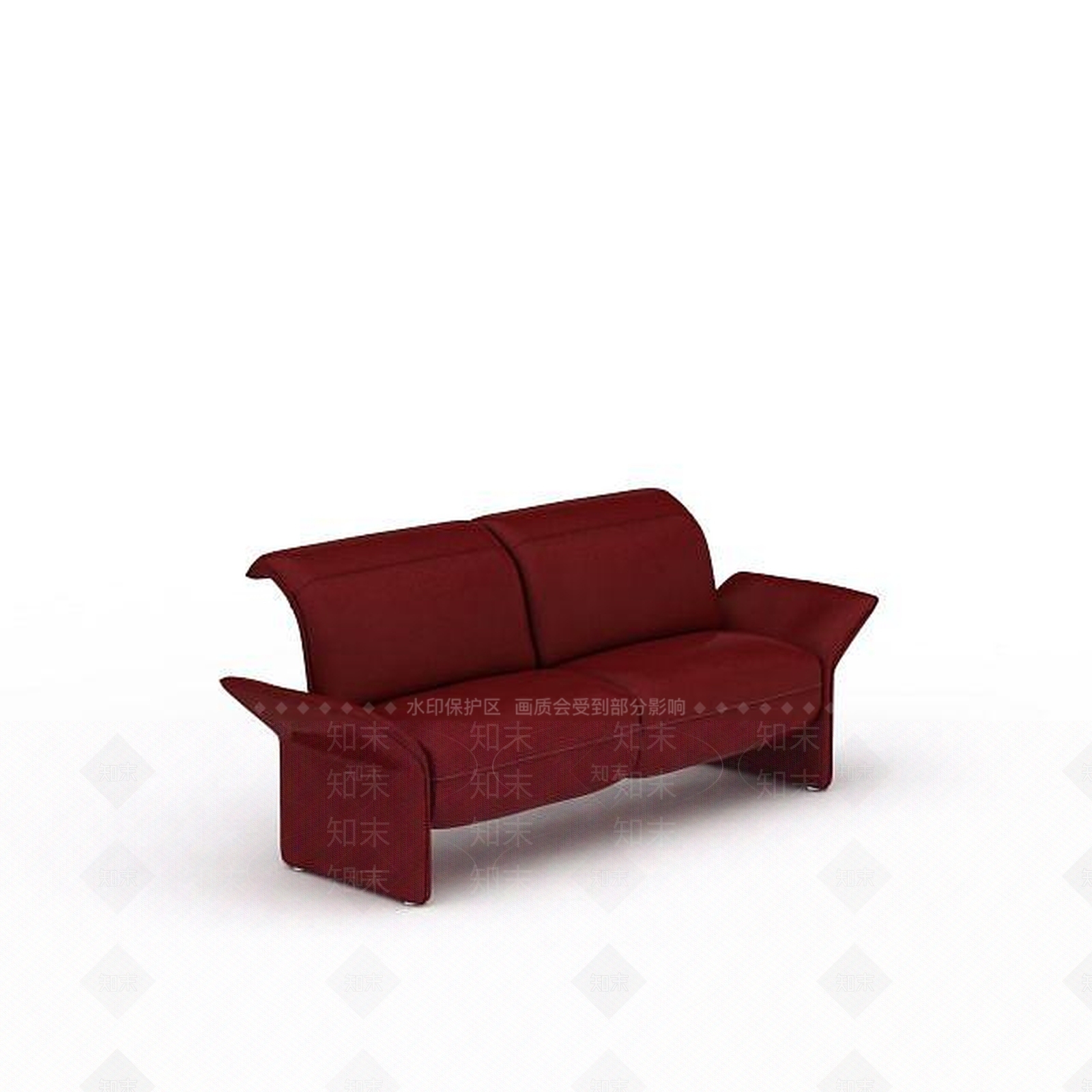 现代双人沙发凳3D模型下载【ID:1199047374】