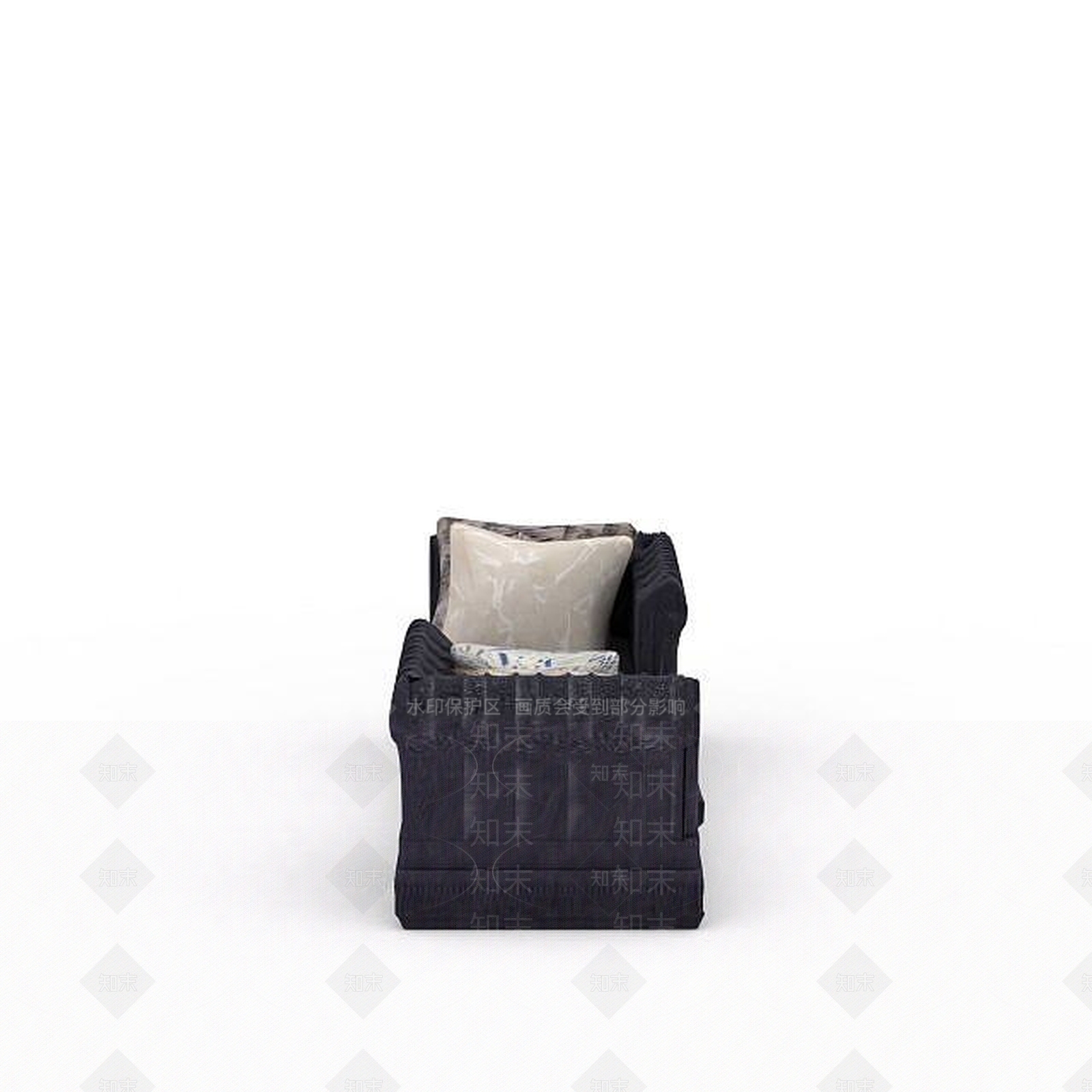 现代布艺沙发3D模型下载【ID:1199048376】