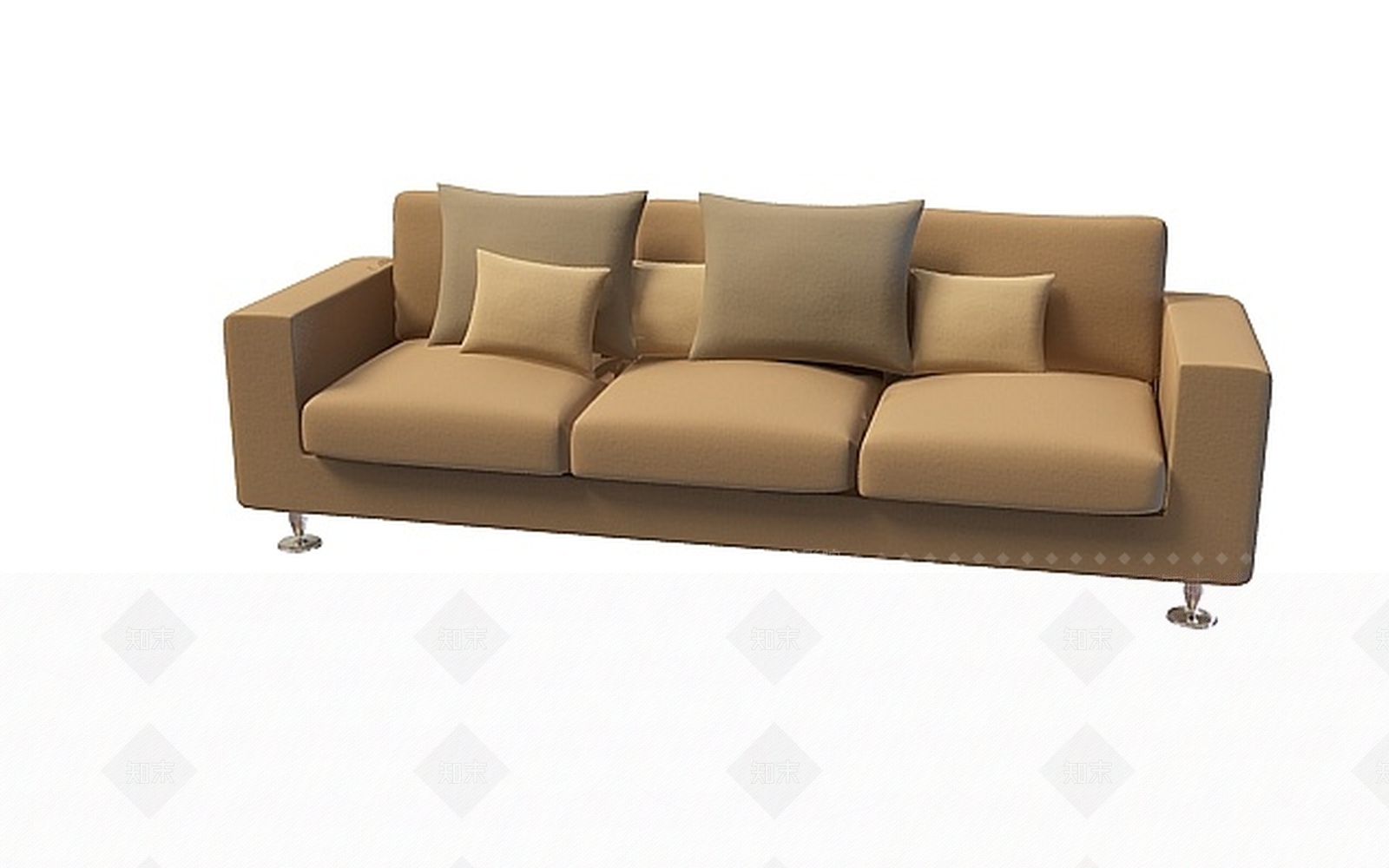 现代三人沙发3D模型下载【ID:1199049329】