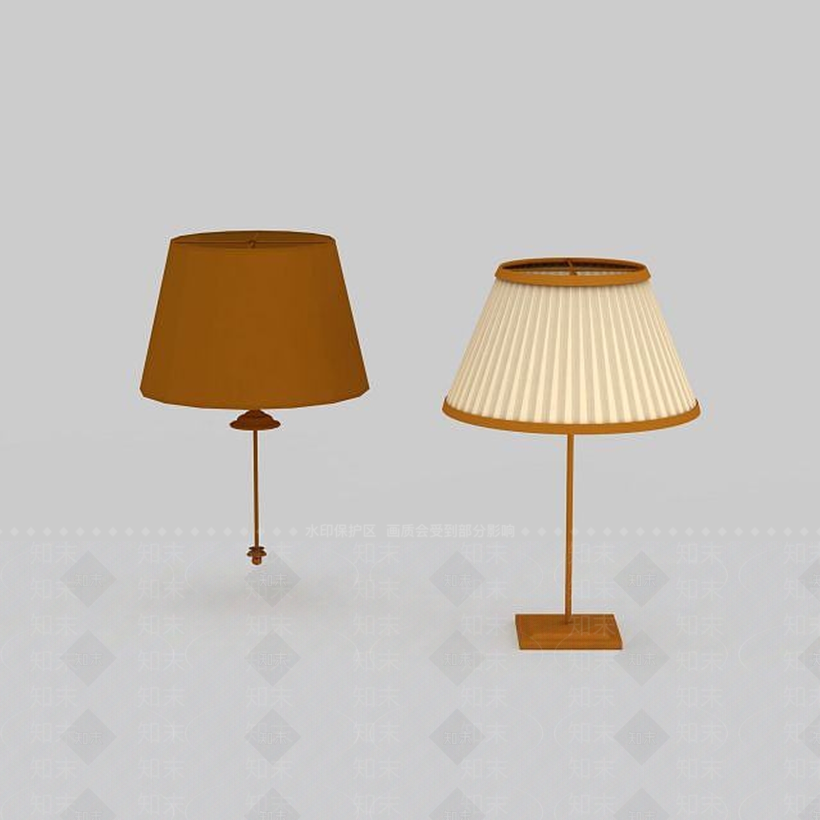 现代简易台灯3D模型下载【ID:1199049419】