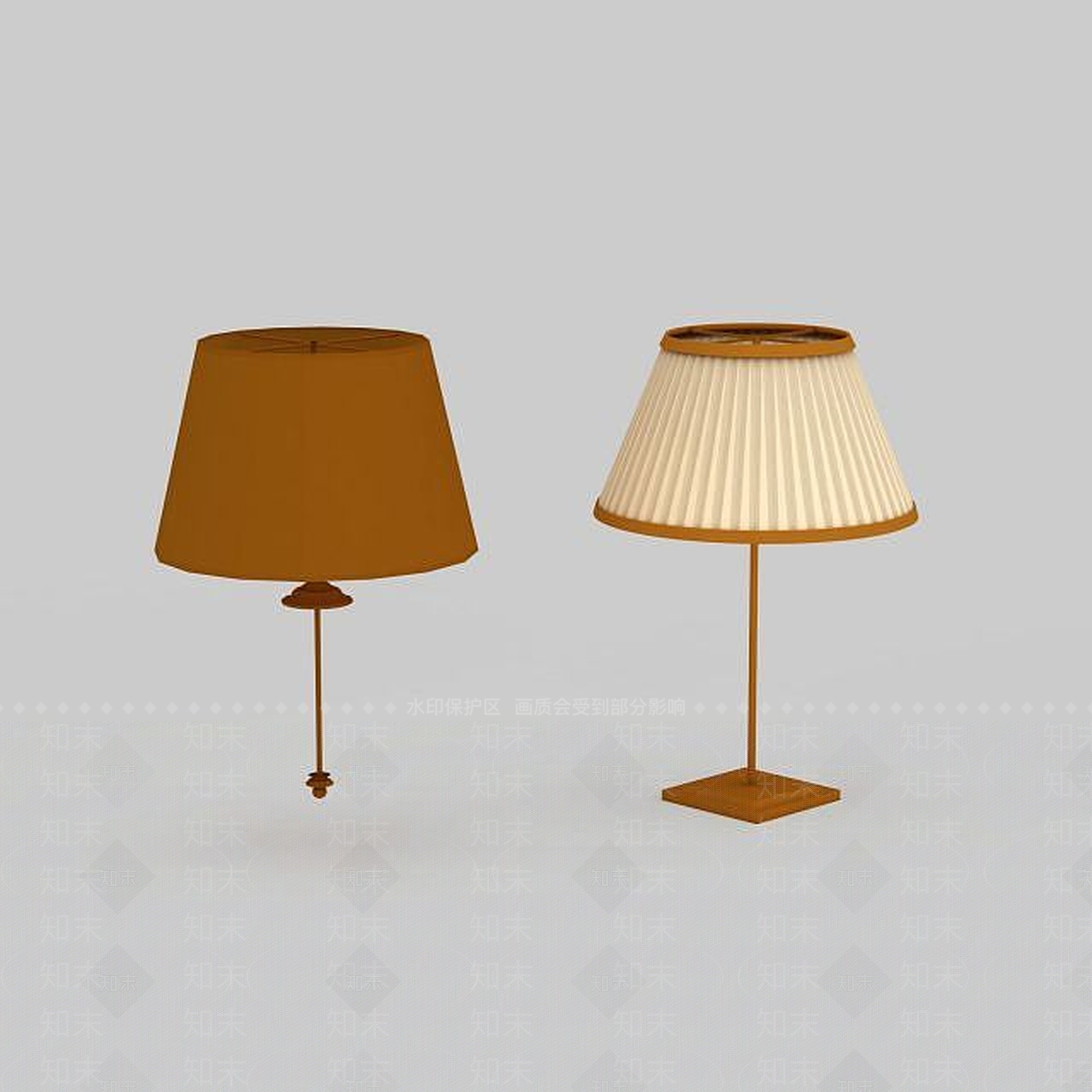 现代简易台灯3D模型下载【ID:1199049419】
