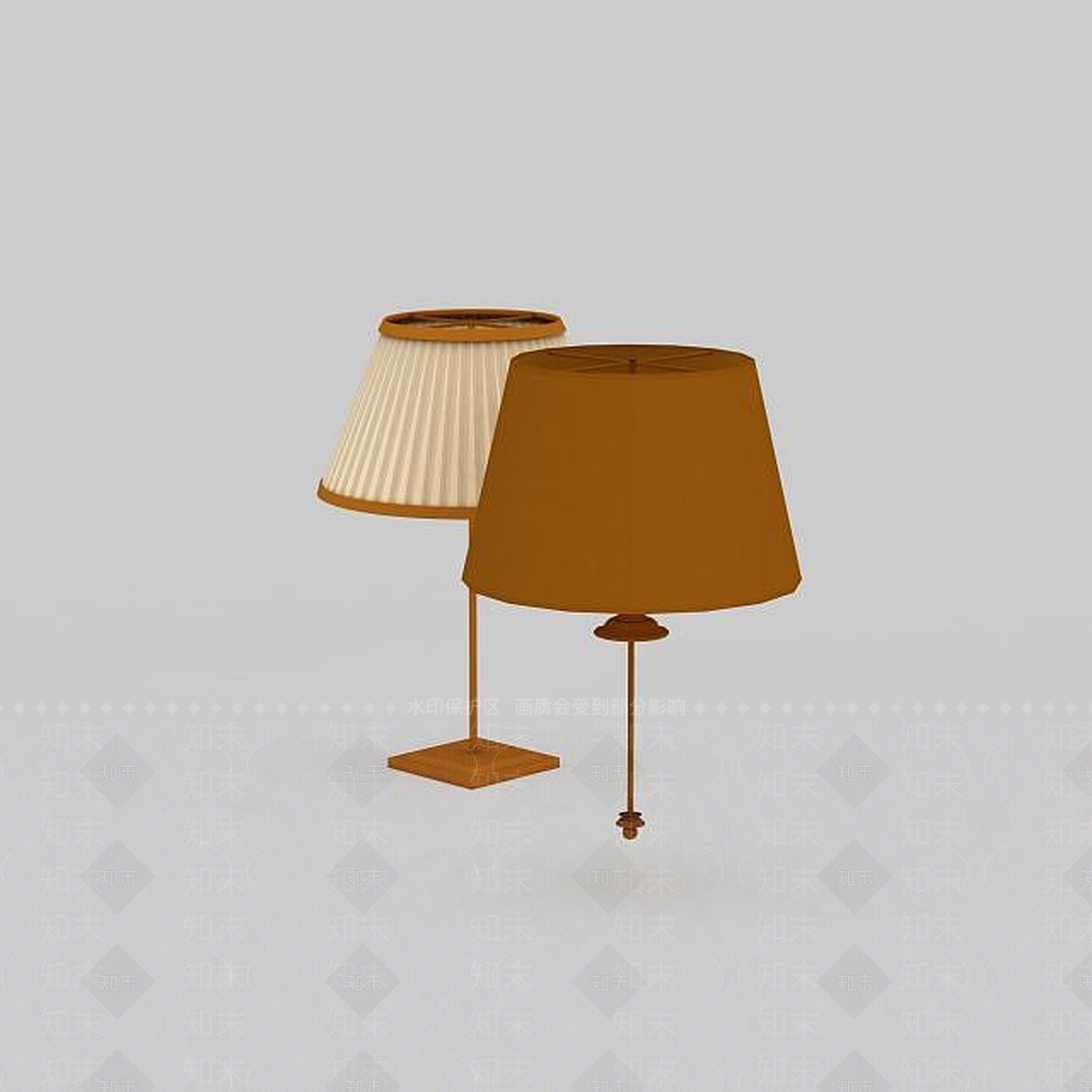 现代简易台灯3D模型下载【ID:1199049419】