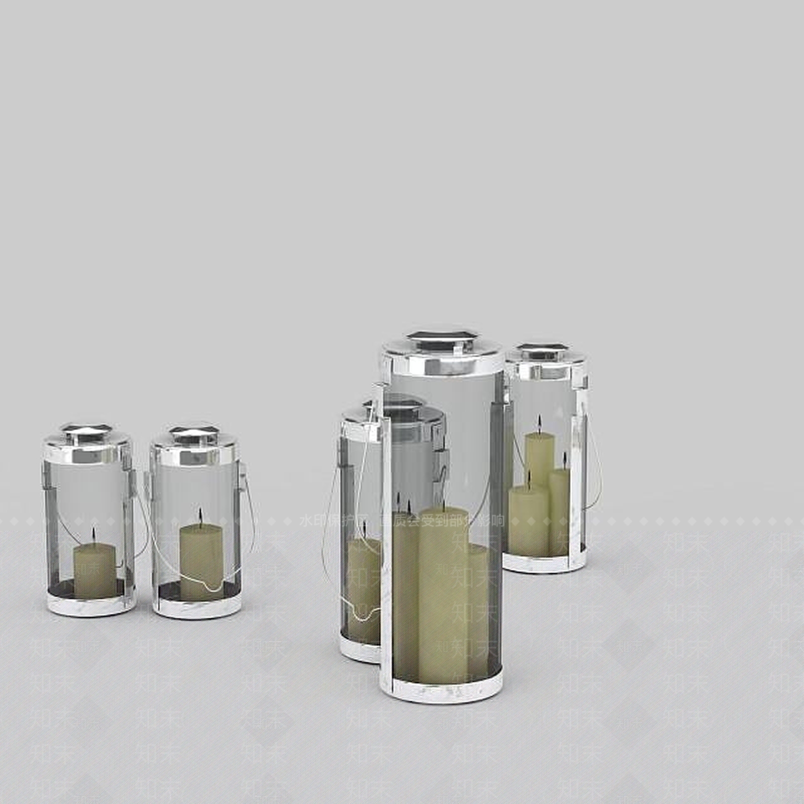 现代手提烛灯3D模型下载【ID:1199050643】