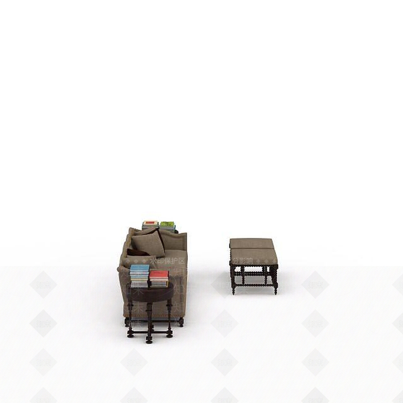 现代简约沙发3D模型下载【ID:1199054325】