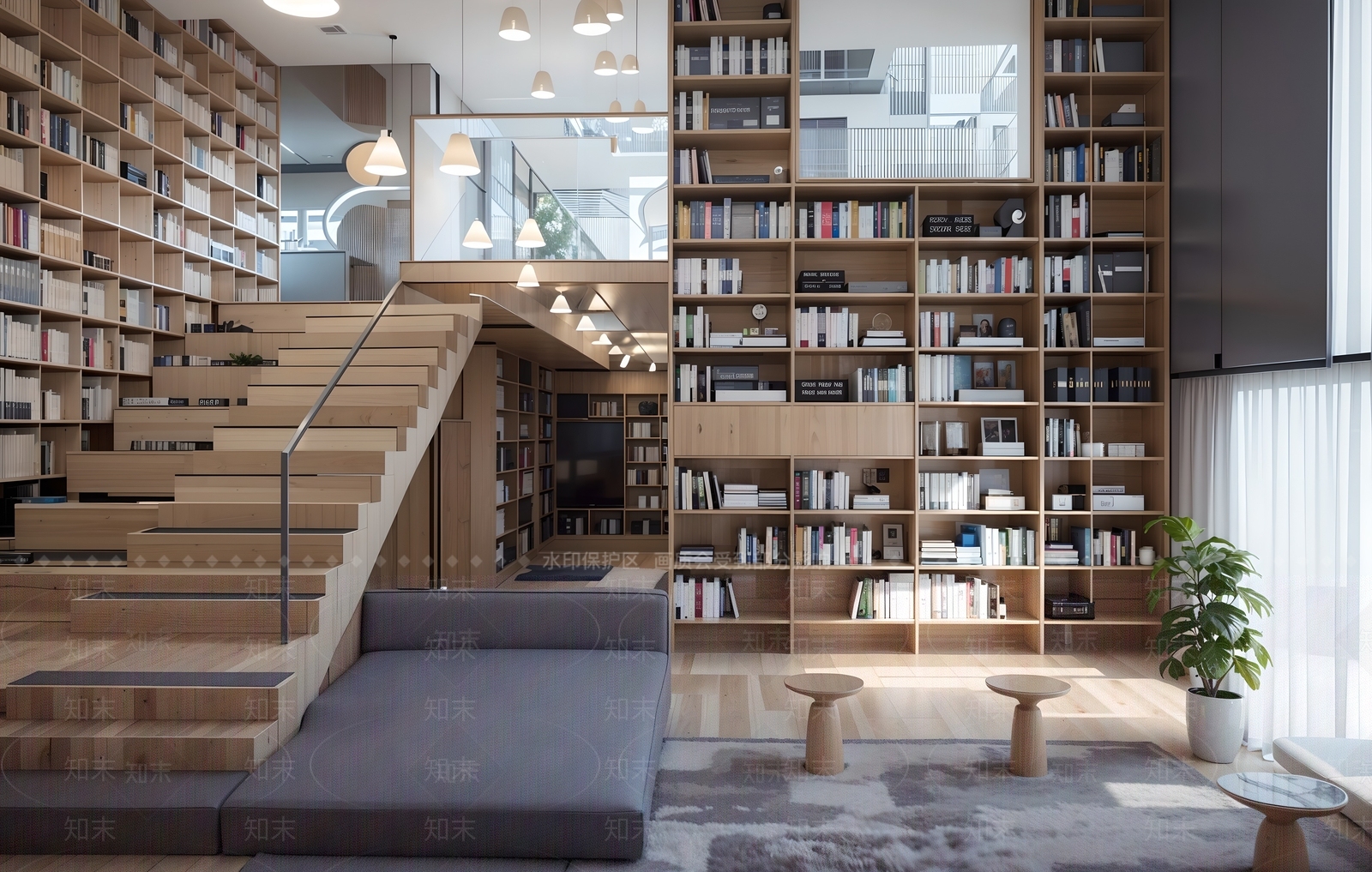 现代书店SU模型下载【ID:1199058465】