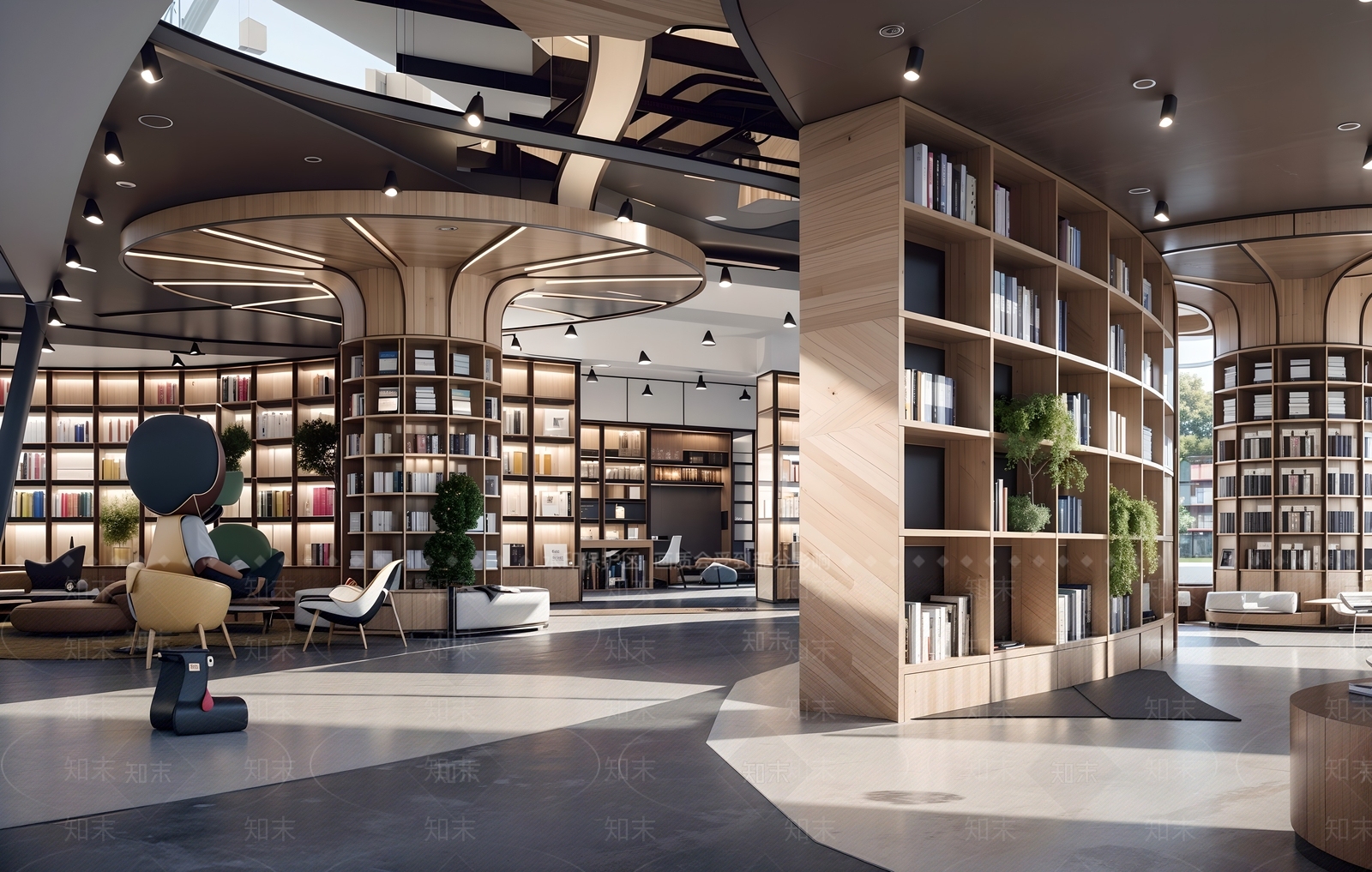 现代书店SU模型下载【ID:1199058993】