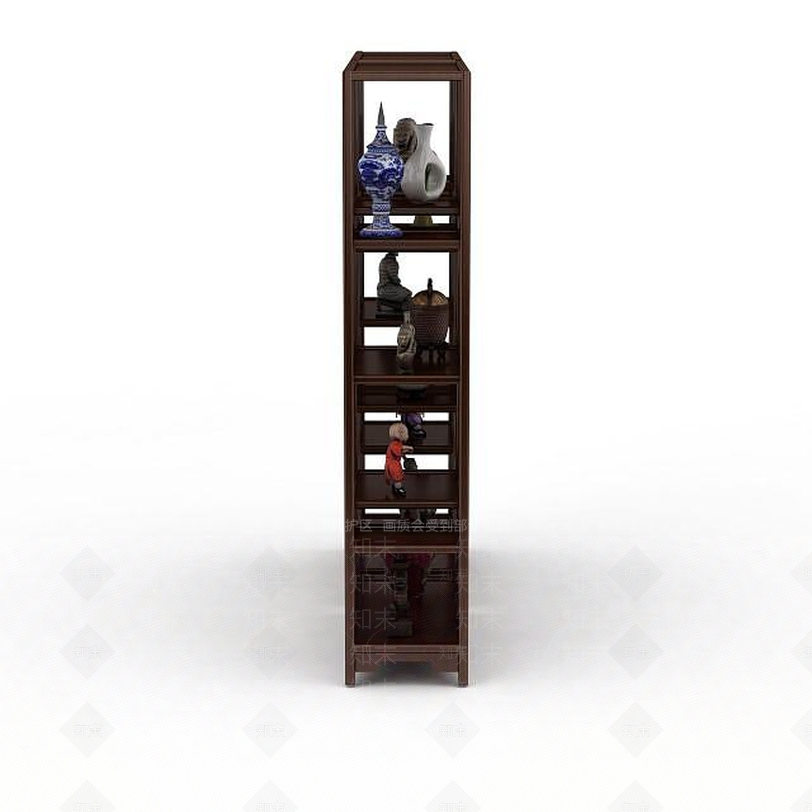 中式博古架3D模型下载【ID:1199062798】