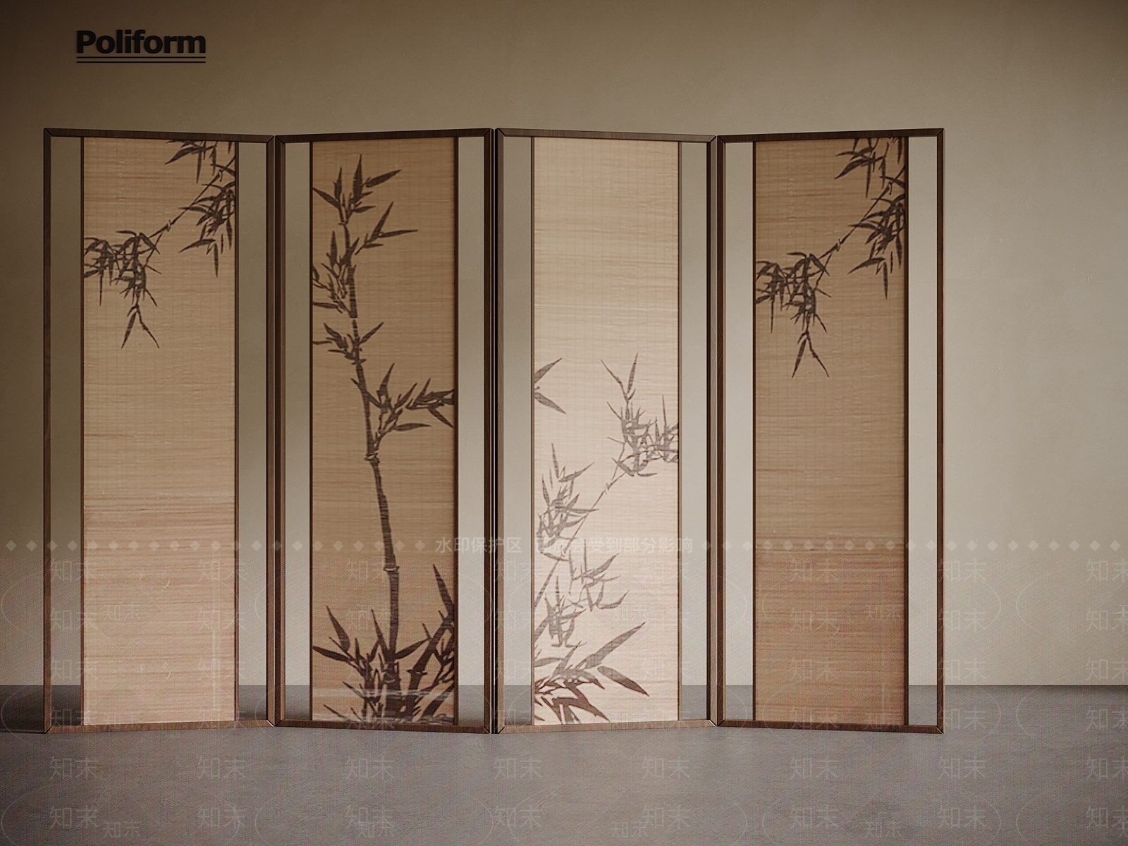 新中式屏风3D模型下载【ID:1199067991】