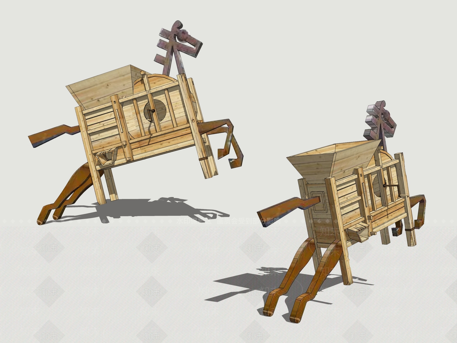 新中式其他景观小品SU模型下载【ID:1199069132】