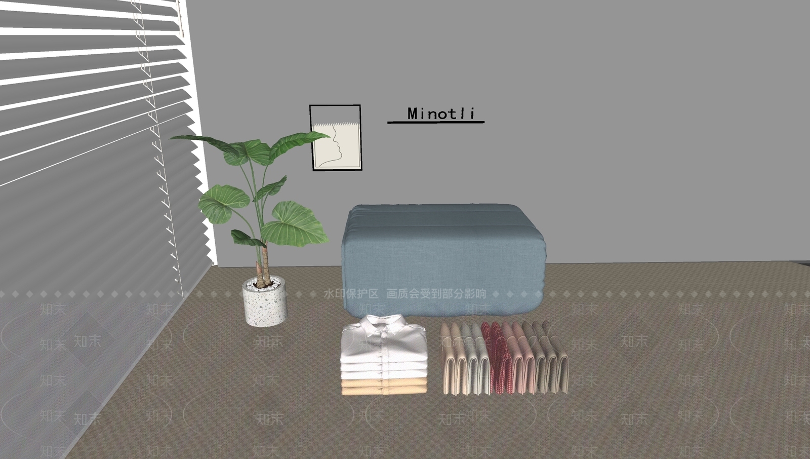 衣服SU模型下载【ID:1199071151】